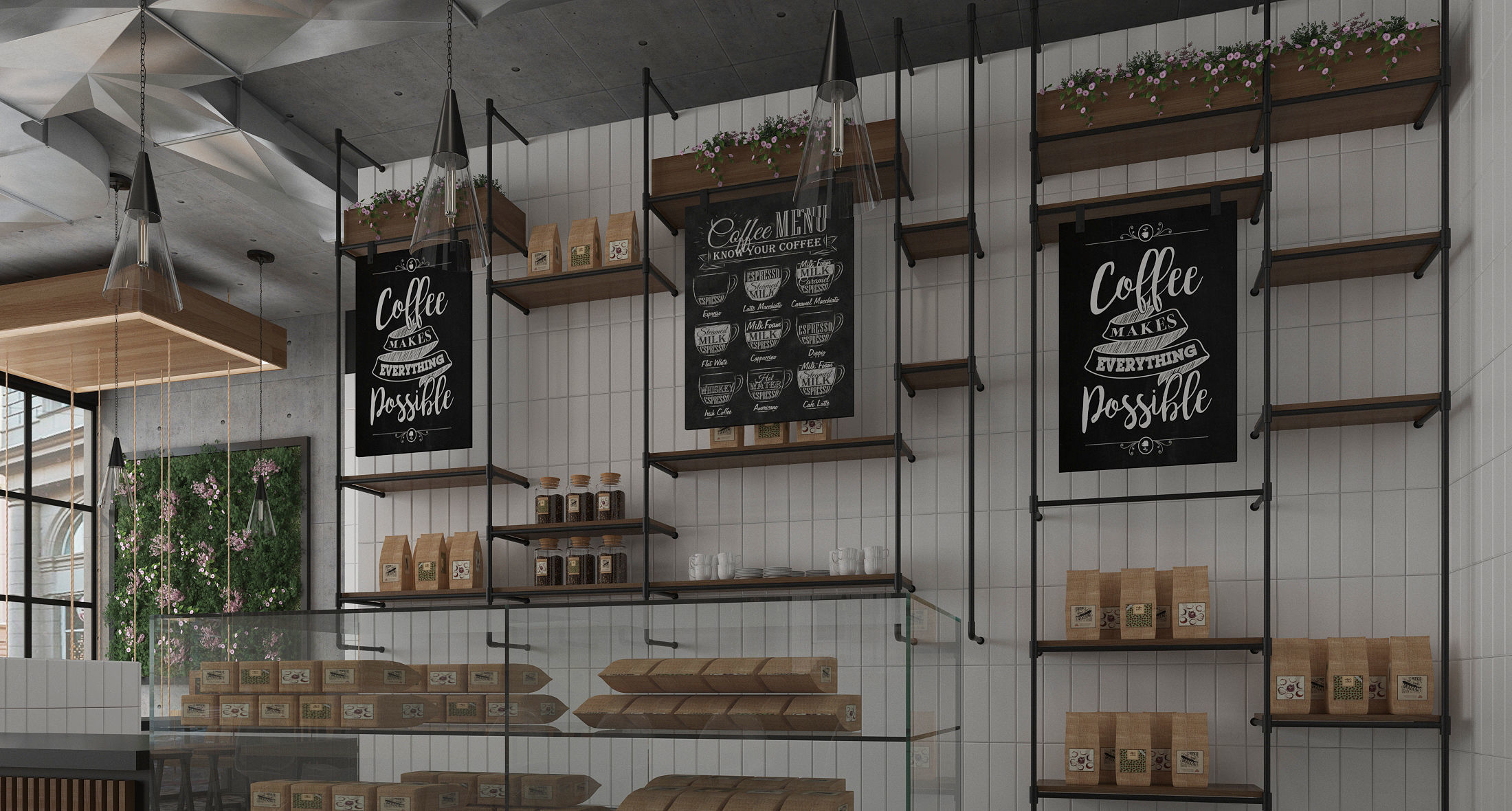 Coffee House Cafe 3D model_5