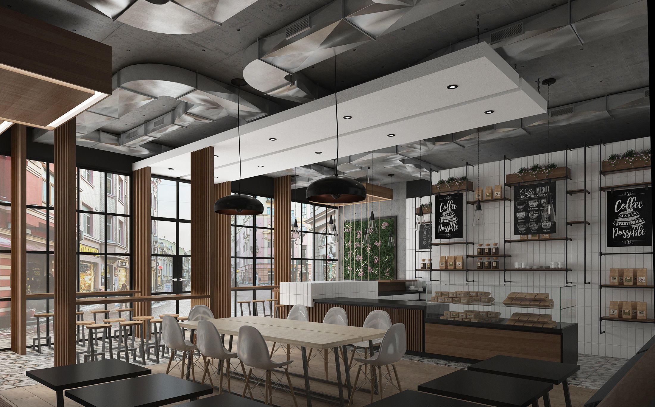 Coffee House Cafe 3D model_4