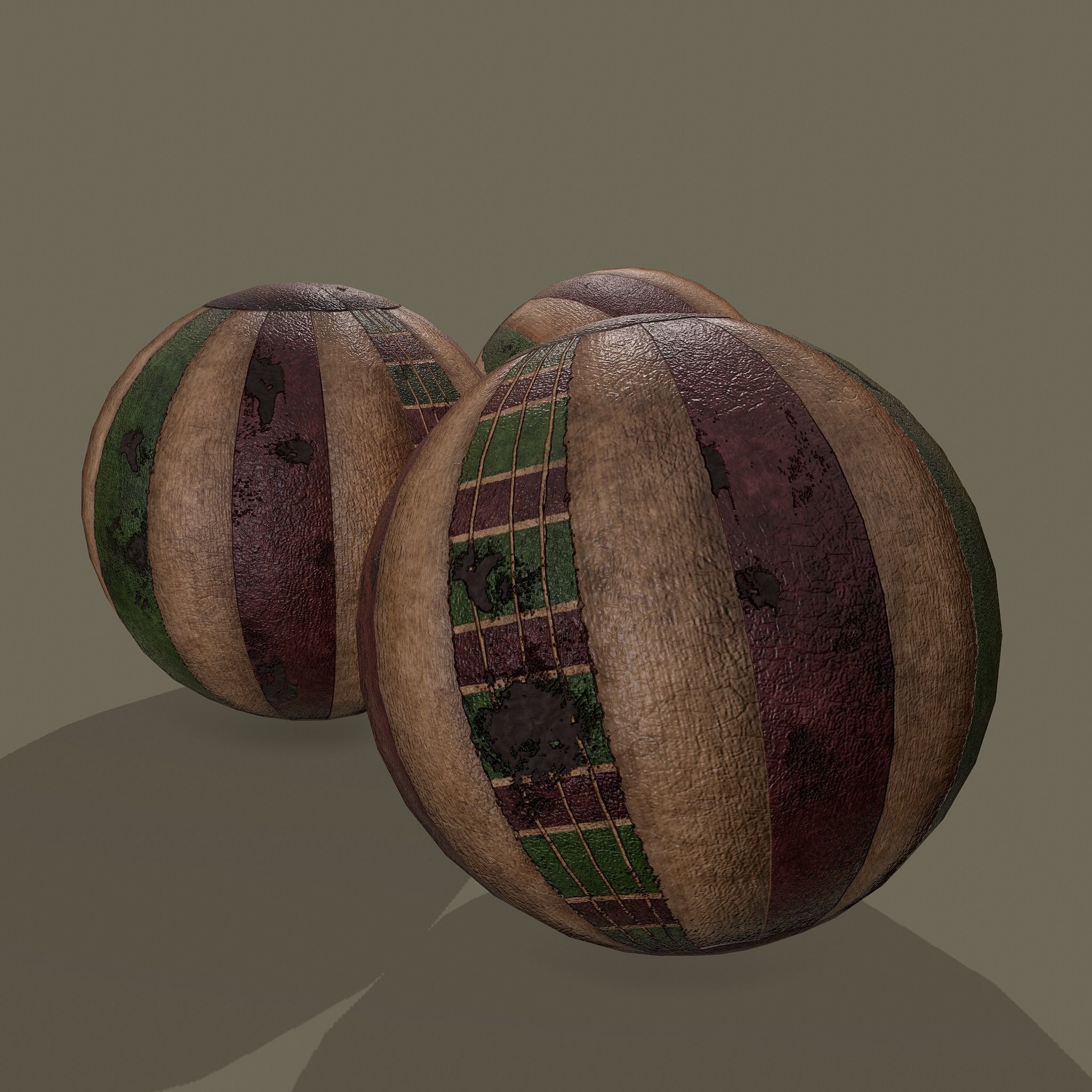 Medieval Toy Balls Free low-poly 3D model_3
