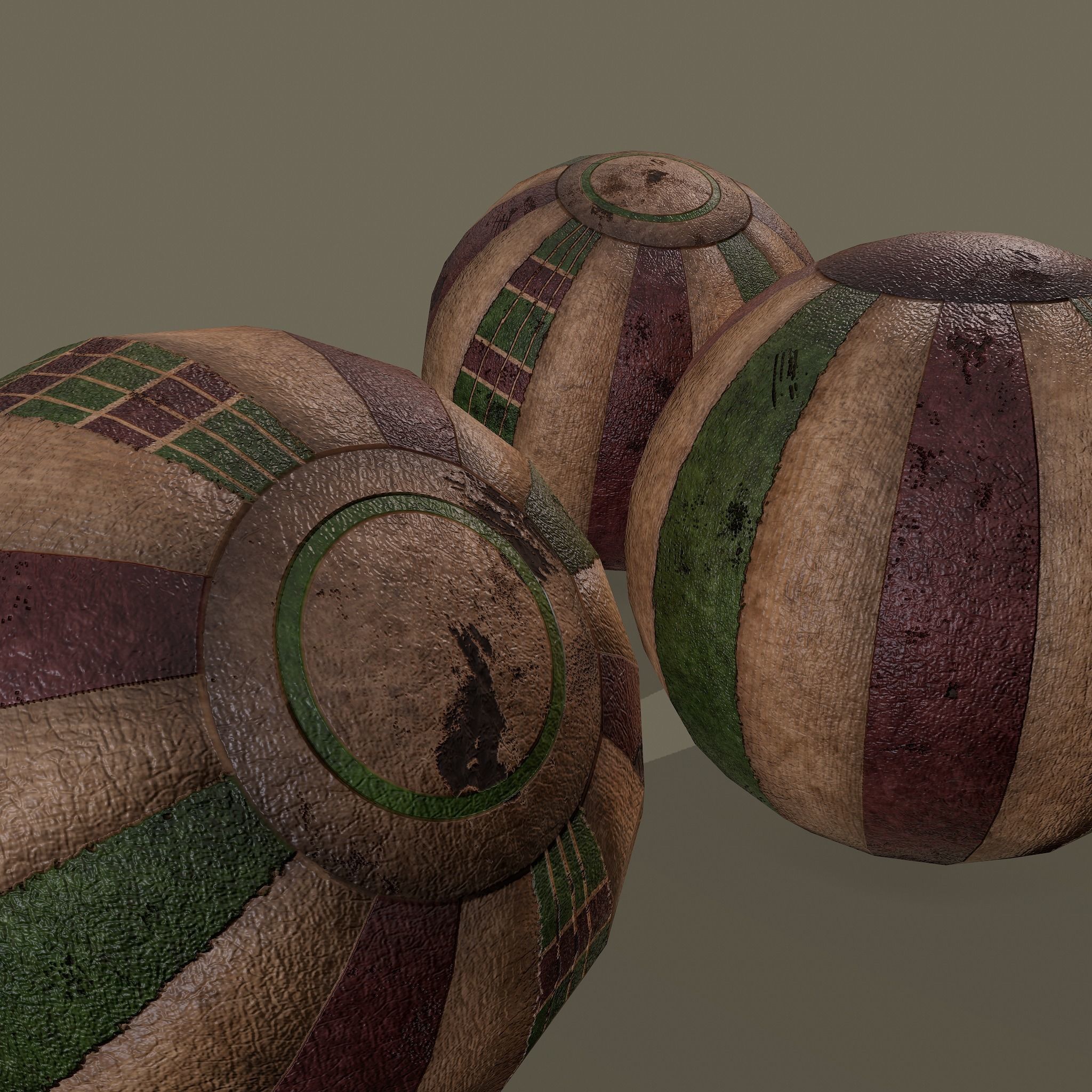 Medieval Toy Balls Free low-poly 3D model_15