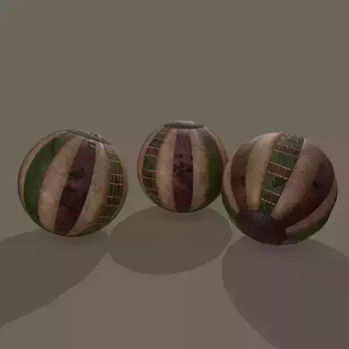 Medieval Toy Balls  Free low-poly 3D model