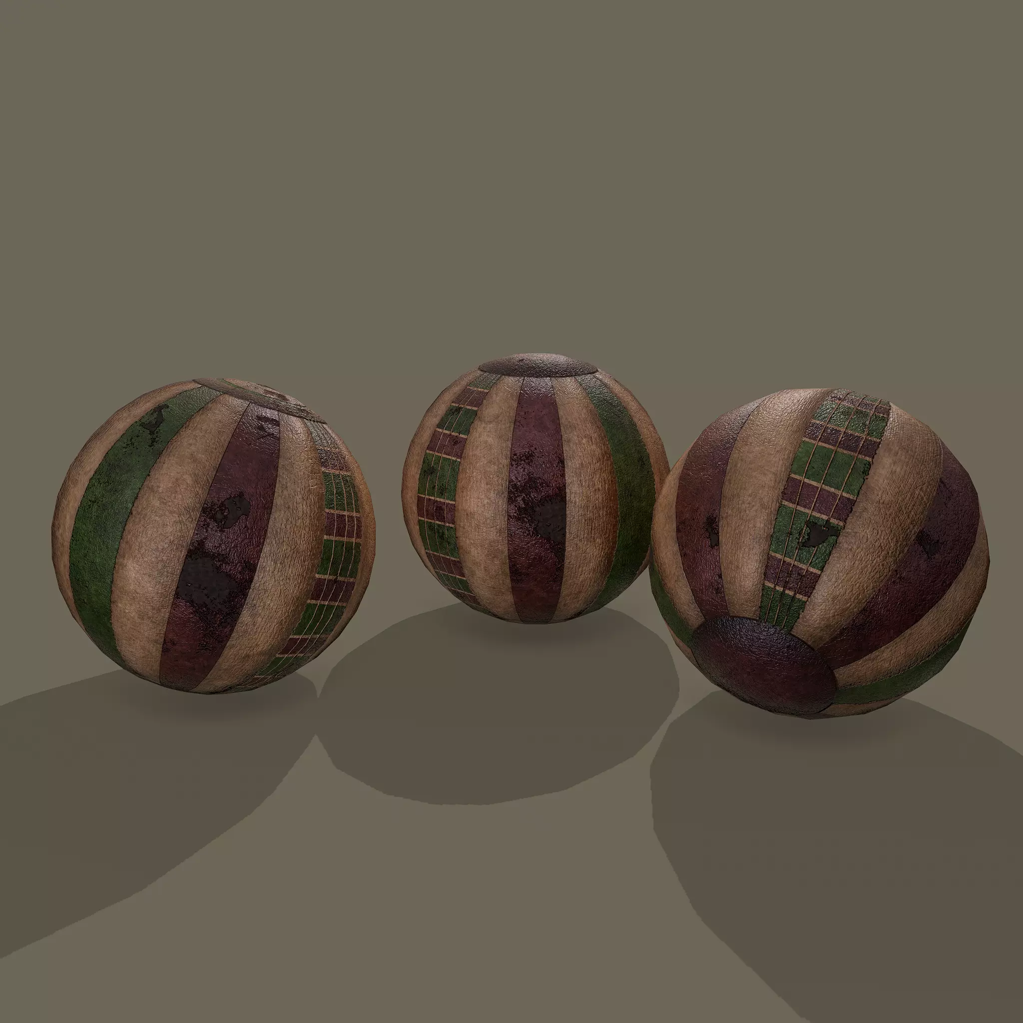 Medieval Toy Balls Free low-poly 3D model_0