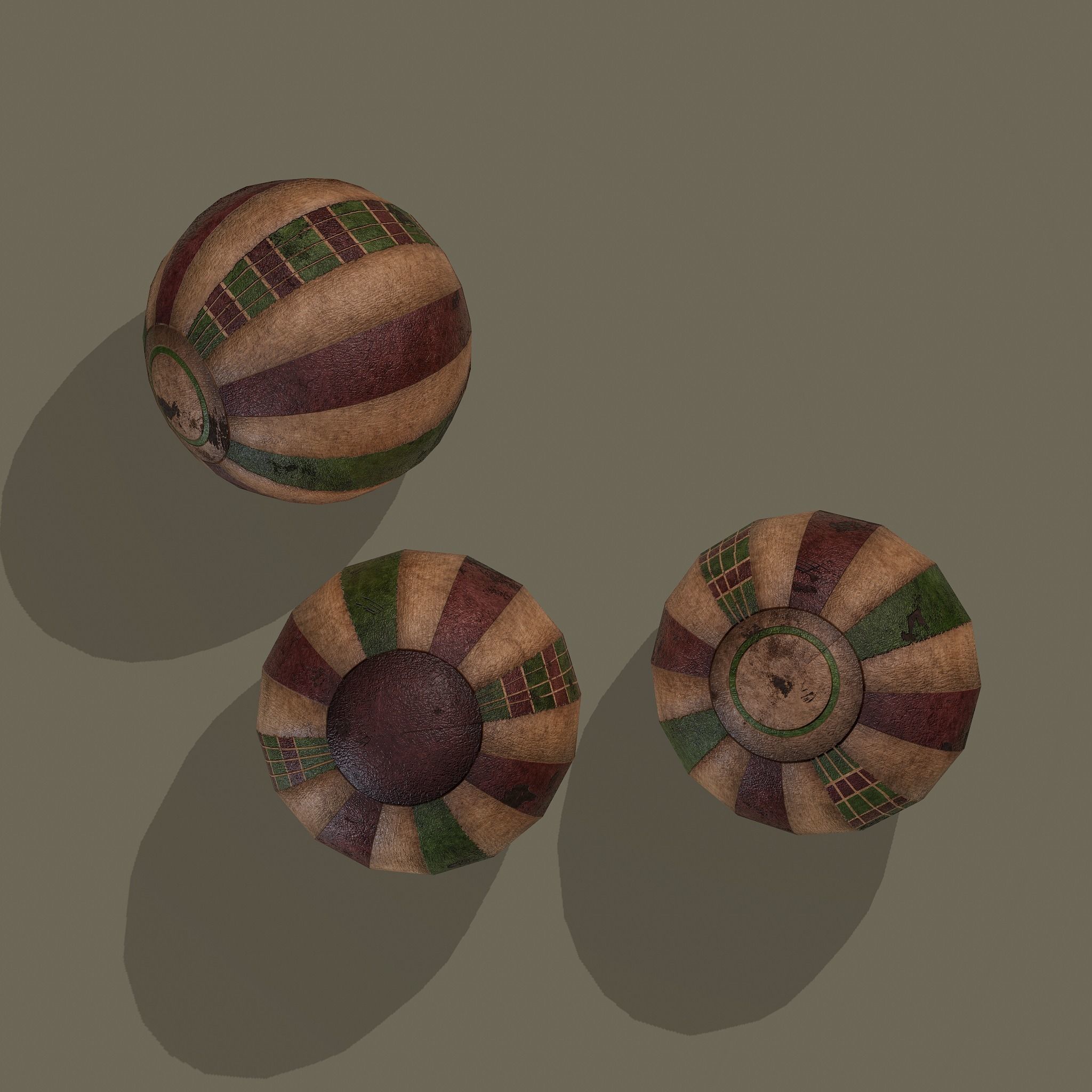 Medieval Toy Balls Free low-poly 3D model_14