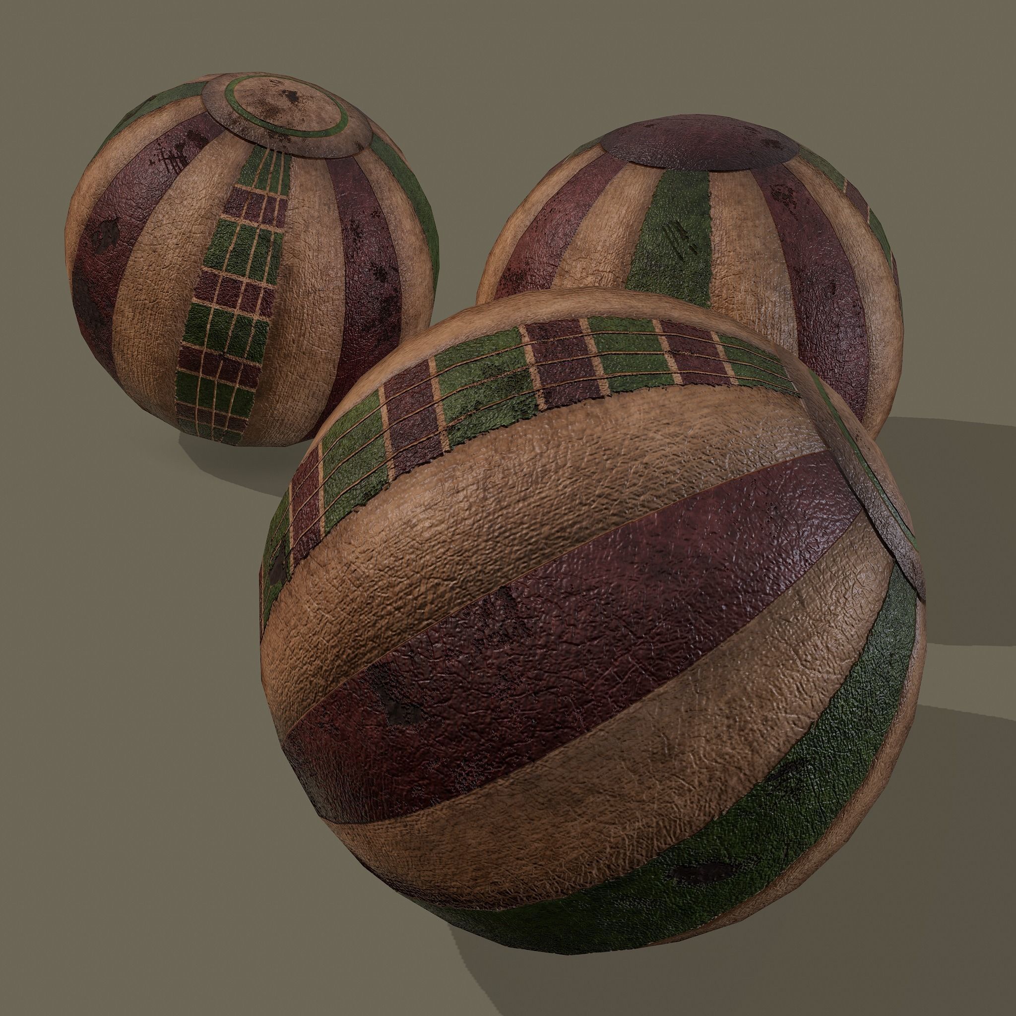 Medieval Toy Balls Free low-poly 3D model_33