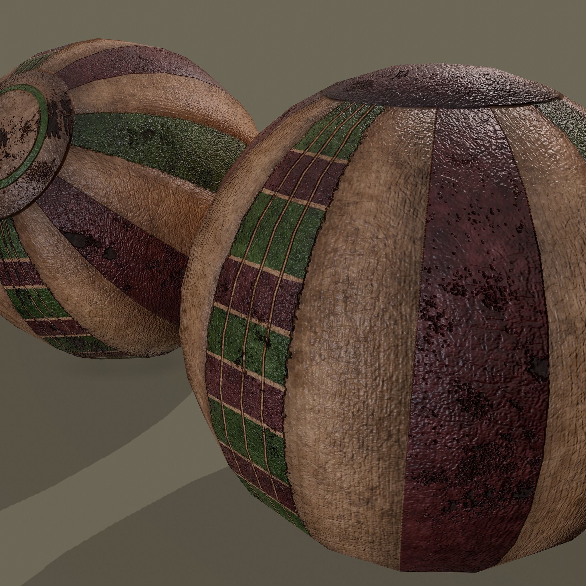Medieval Toy Balls Free low-poly 3D model_16