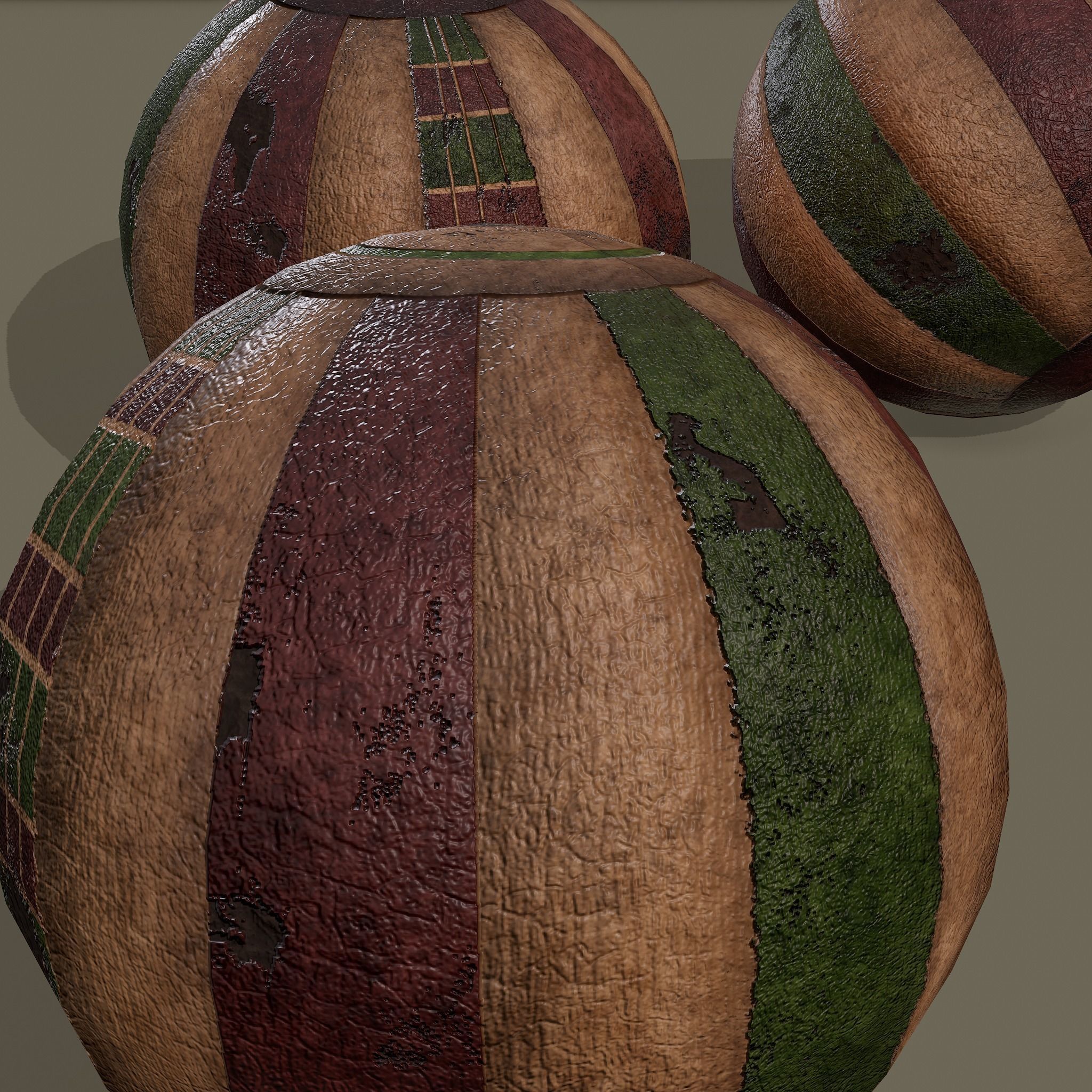 Medieval Toy Balls Free low-poly 3D model_19
