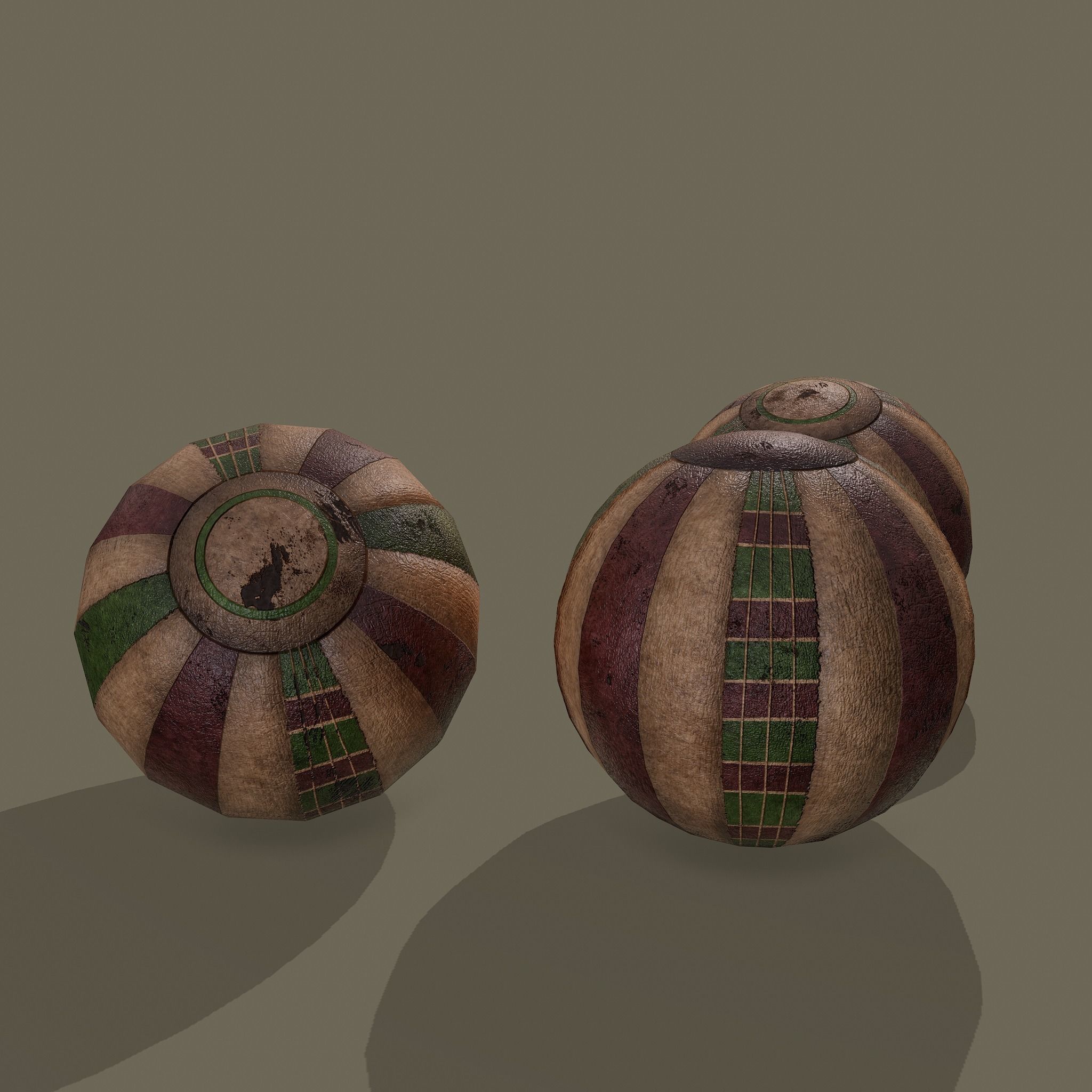Medieval Toy Balls Free low-poly 3D model_5
