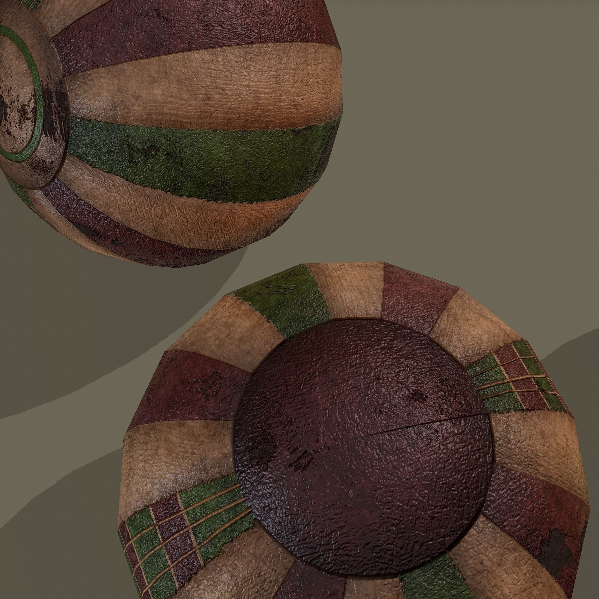 Medieval Toy Balls Free low-poly 3D model_17