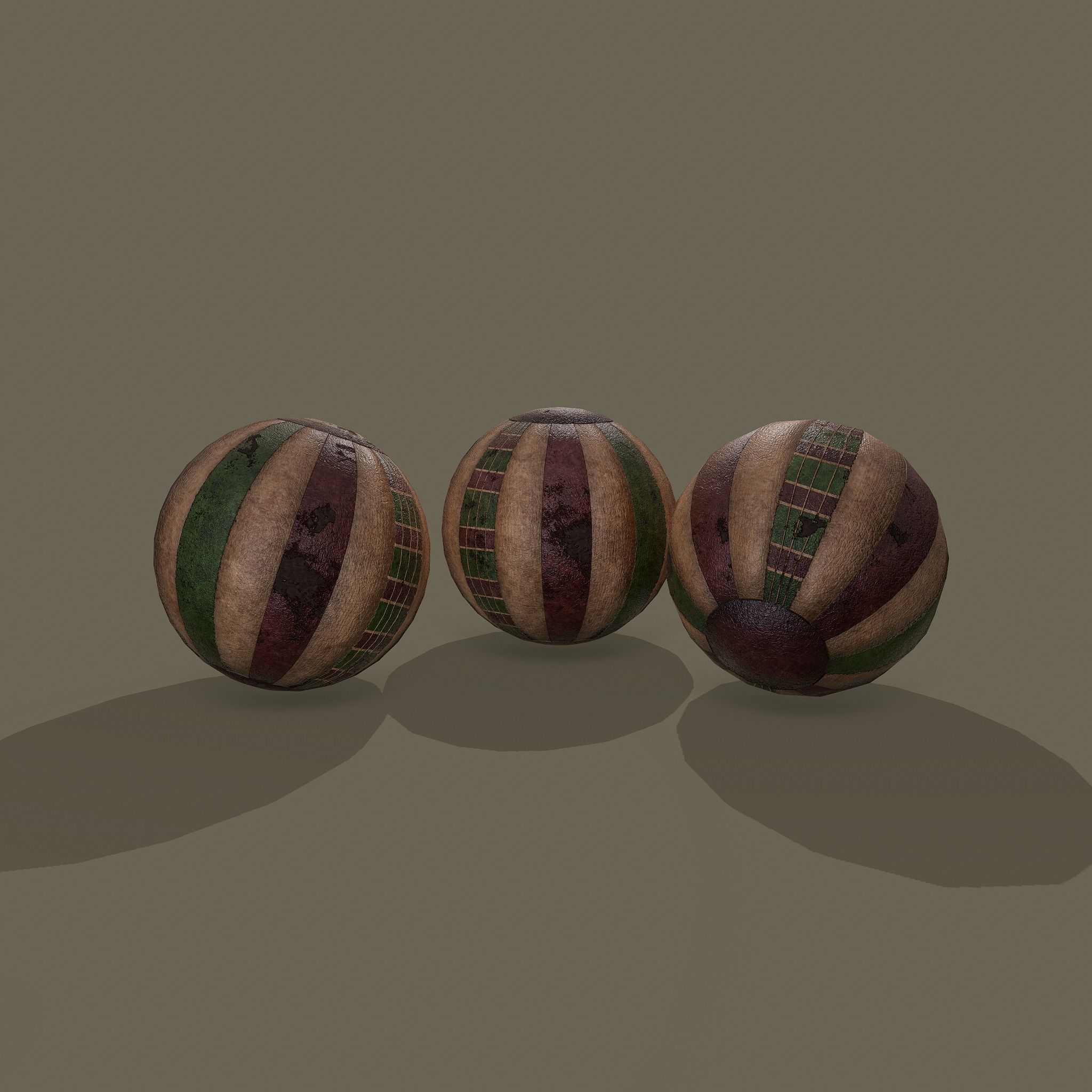 Medieval Toy Balls Free low-poly 3D model_31