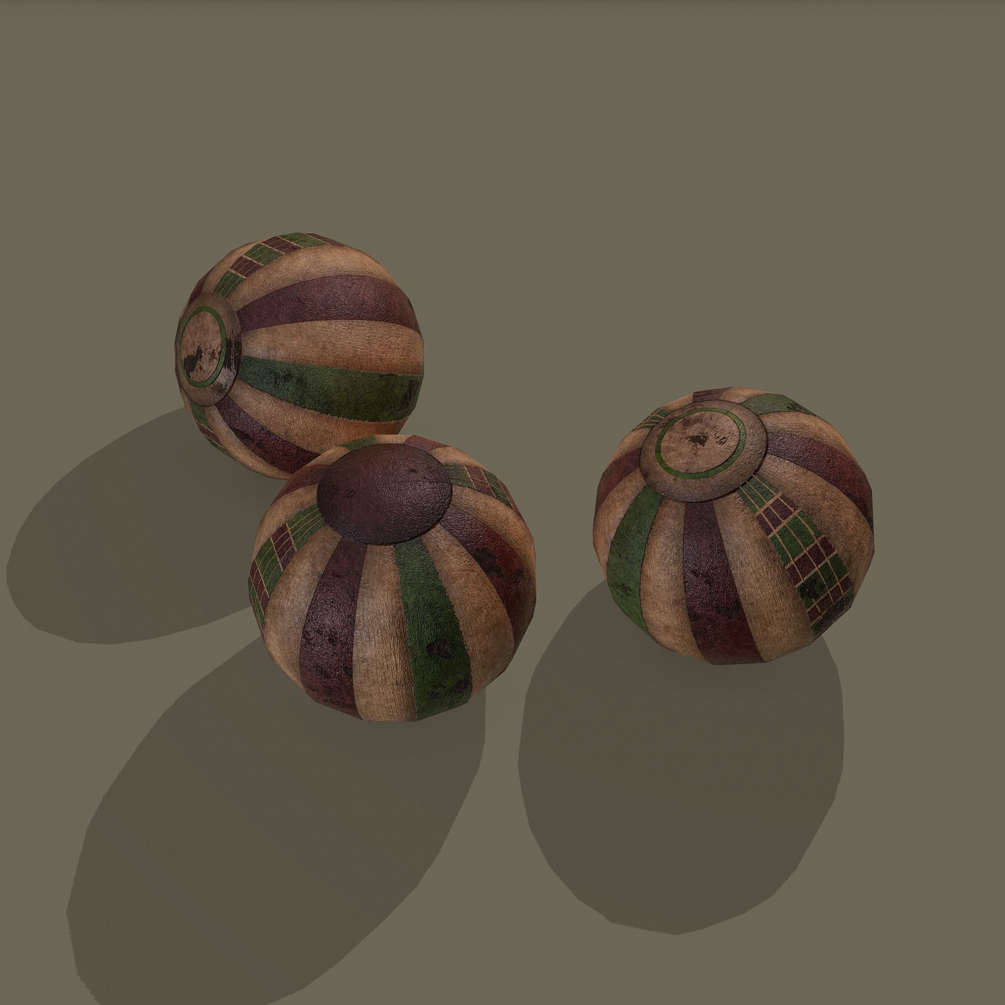 Medieval Toy Balls Free low-poly 3D model_10