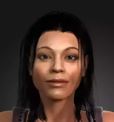 3D Character design  Zoe Saldana Ready for animation