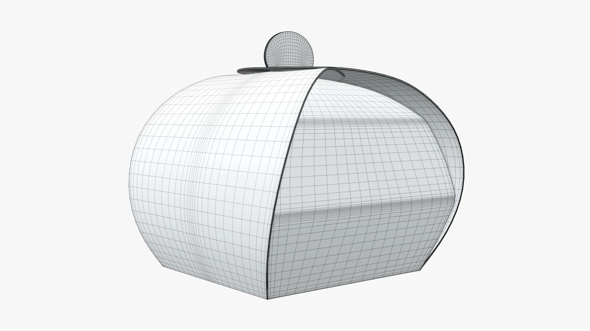 Truffle tote box paper 3D model_7