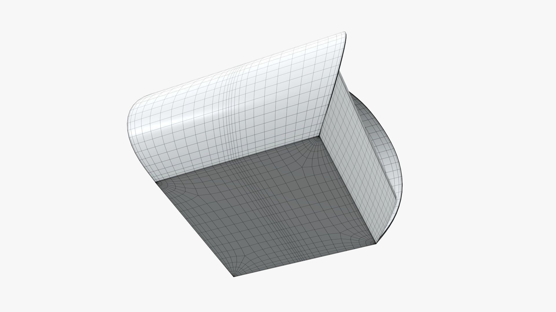 Truffle tote box paper 3D model_9