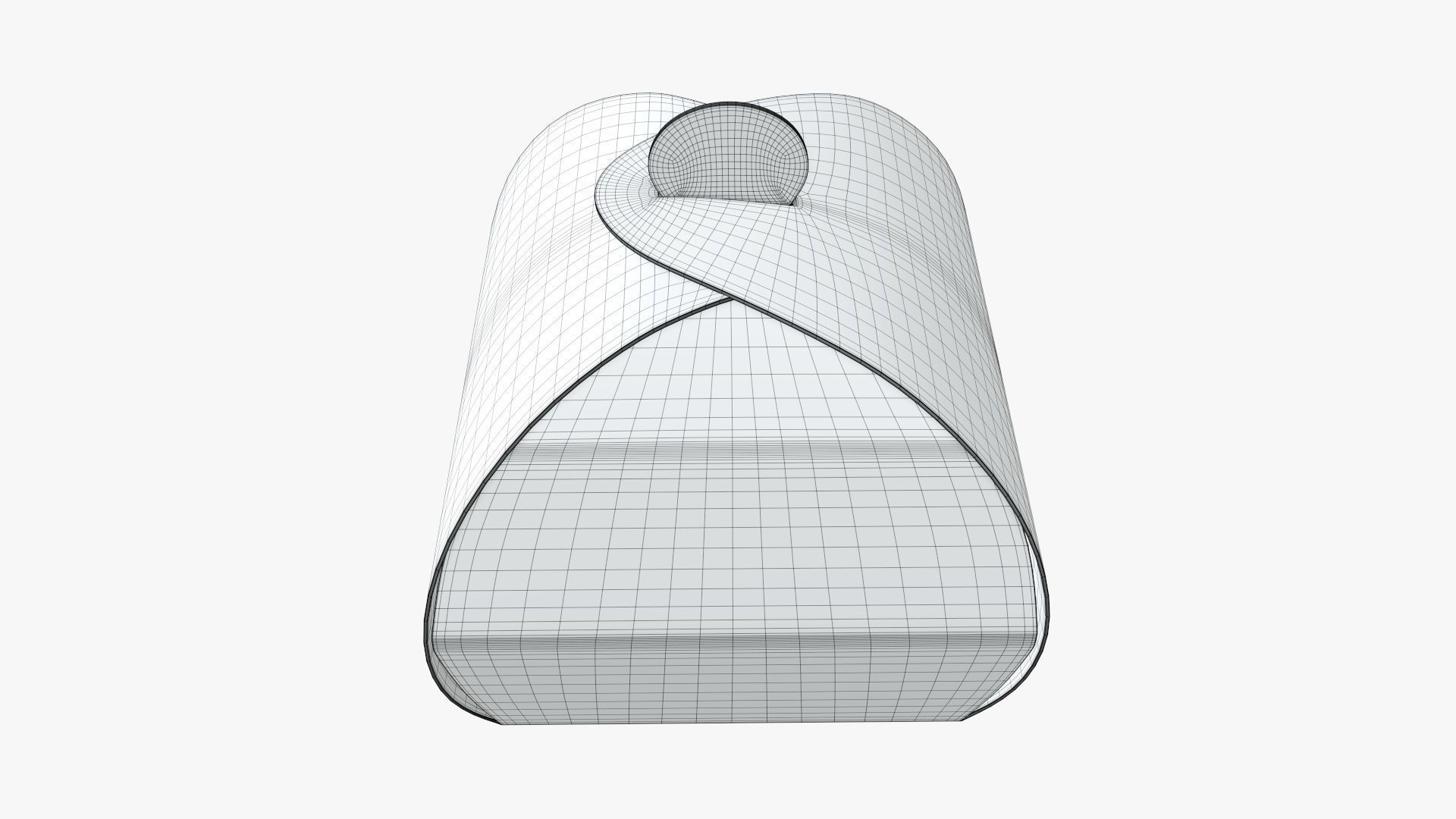 Truffle tote box paper 3D model_6