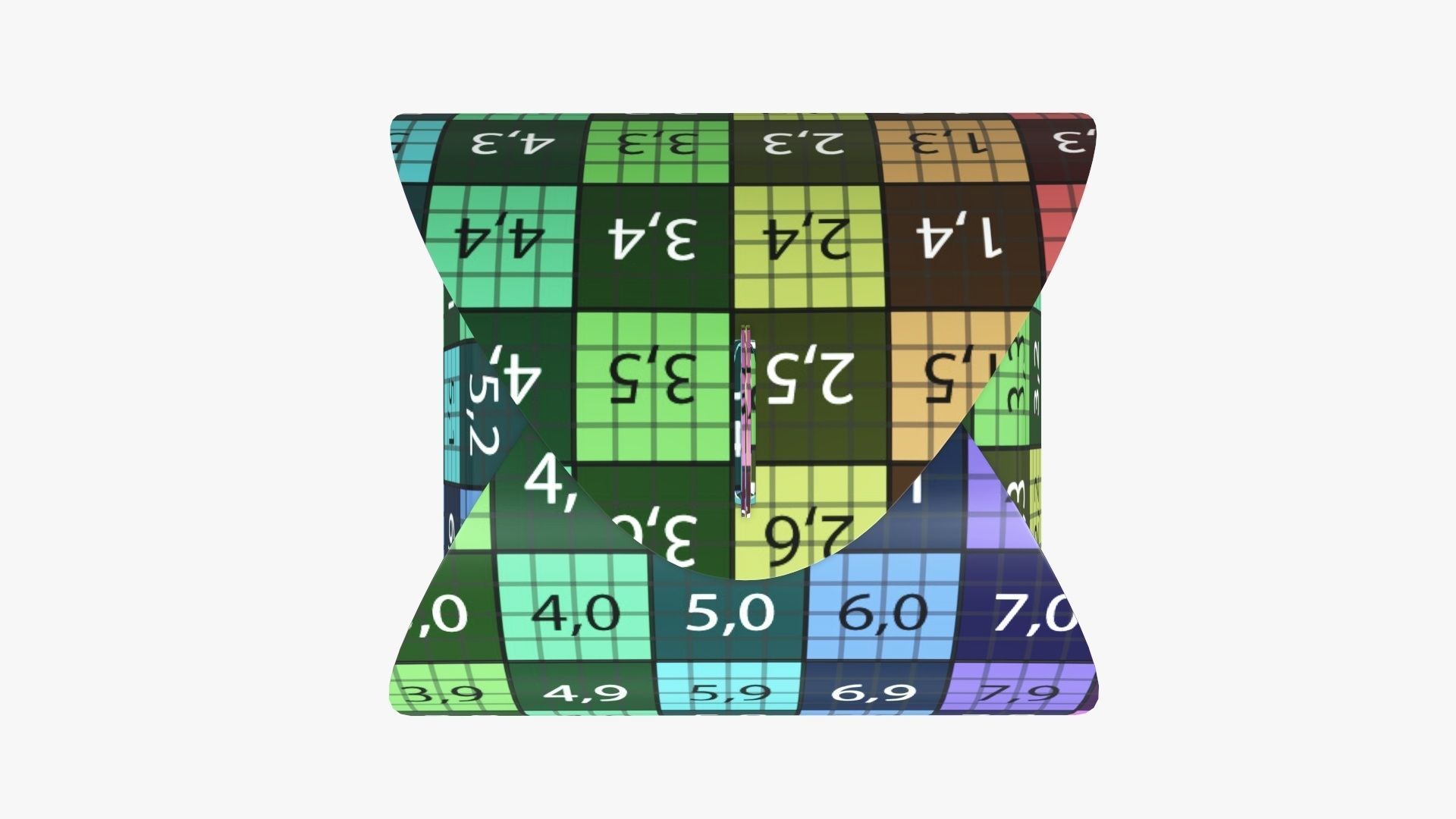 Truffle tote box paper 3D model_13