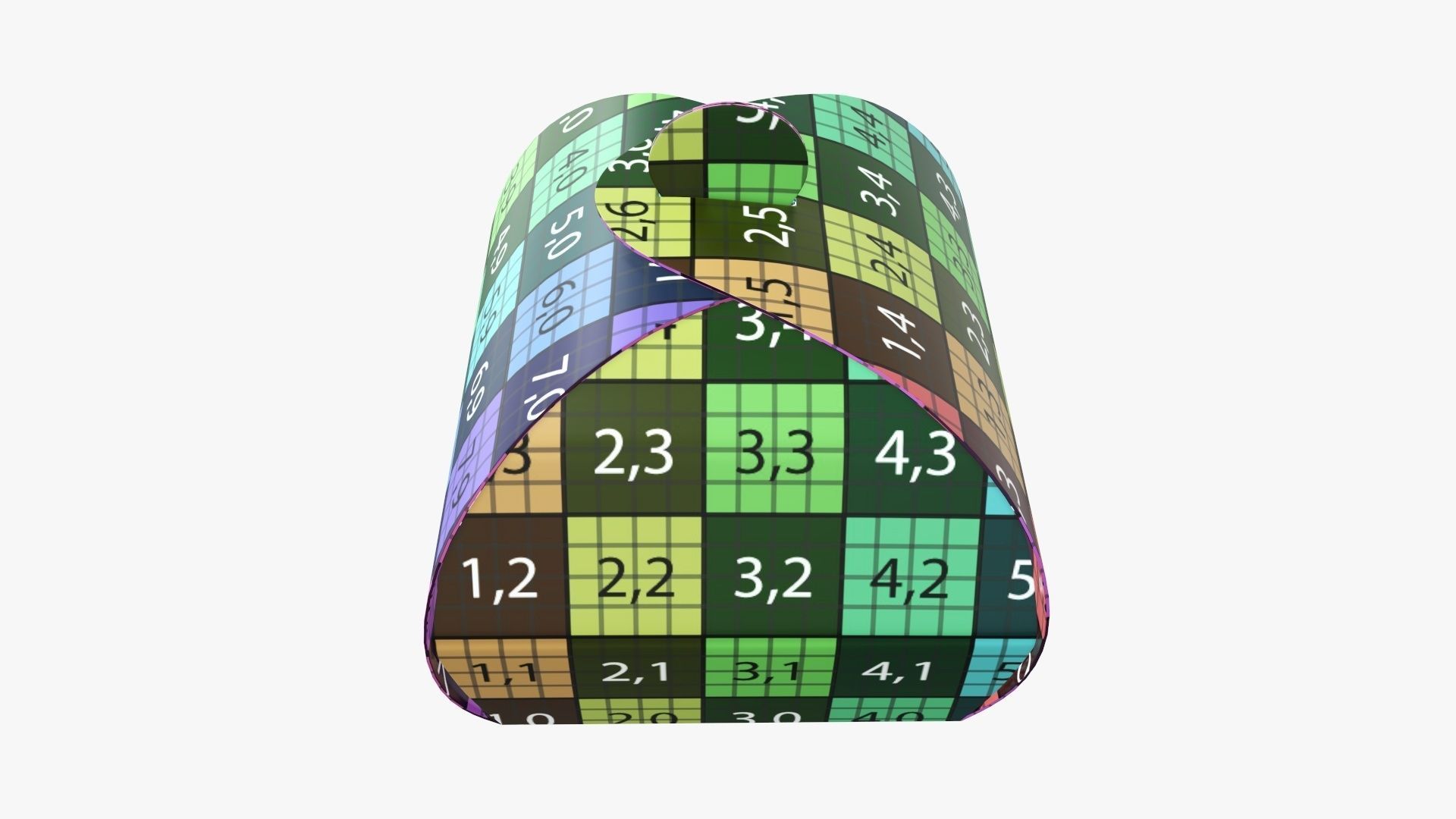 Truffle tote box paper 3D model_11