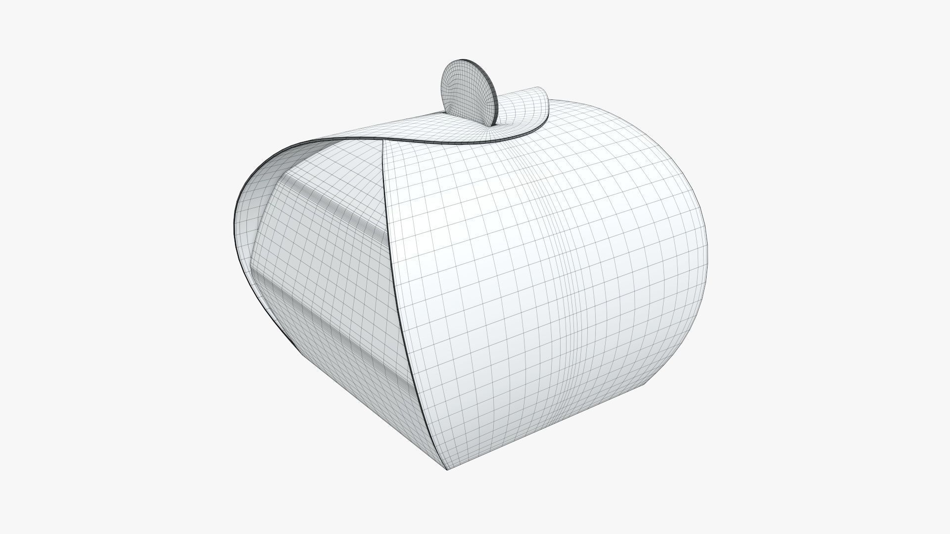 Truffle tote box paper 3D model_5