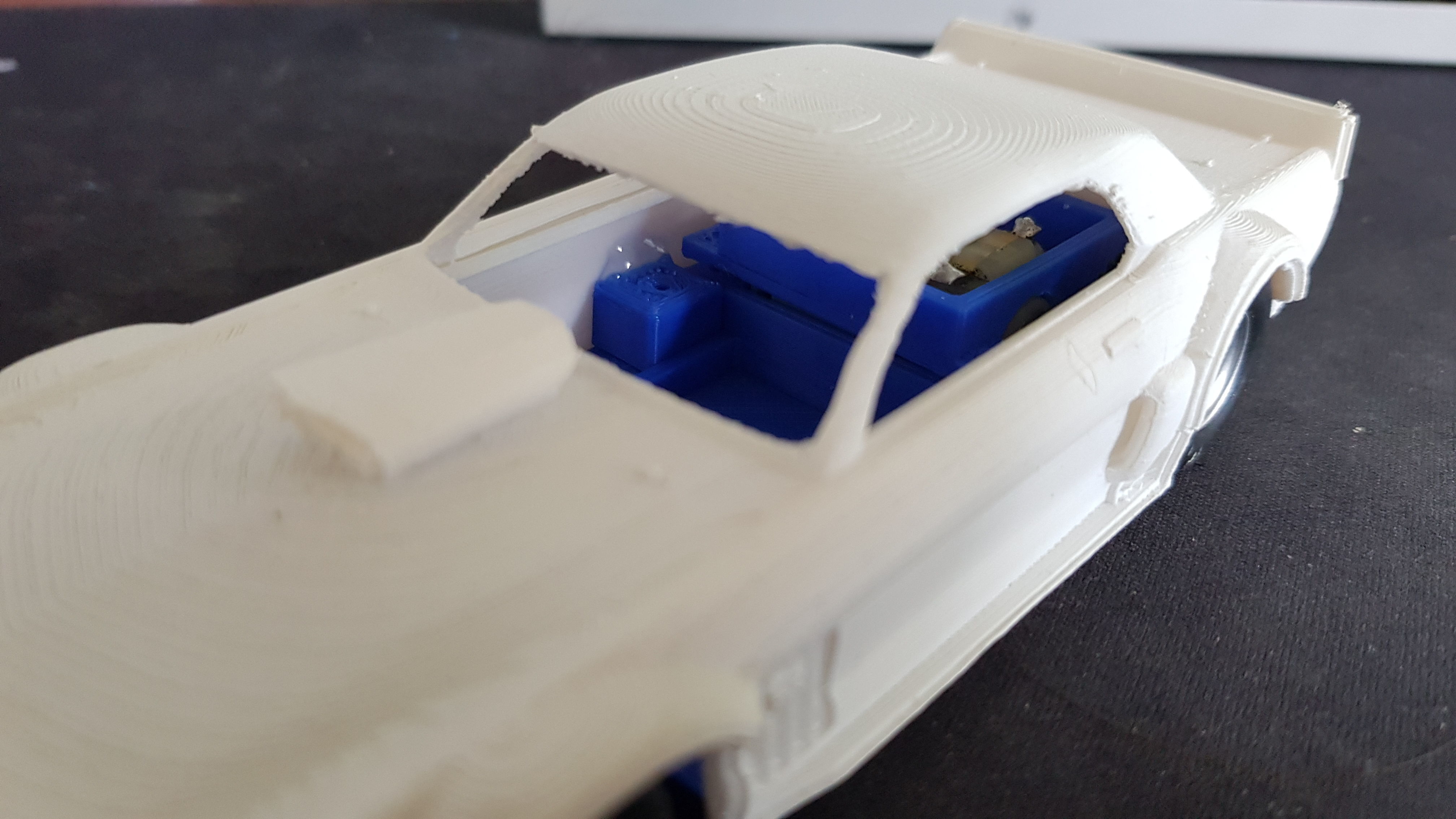 Hoonicorn slot car chassis 3D print model_8