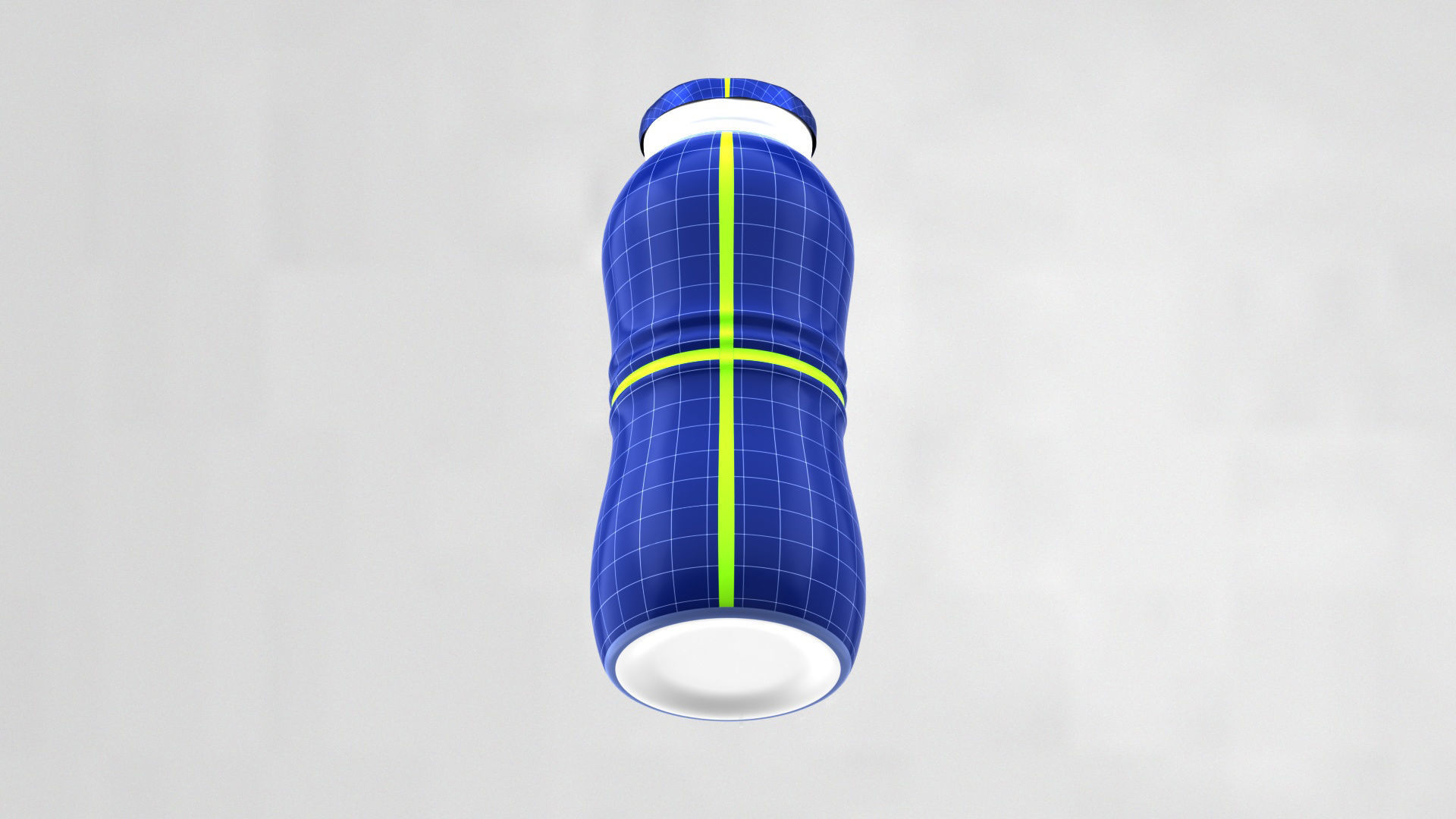 Iogurt Plastic Bottle with Seal 3D model_10