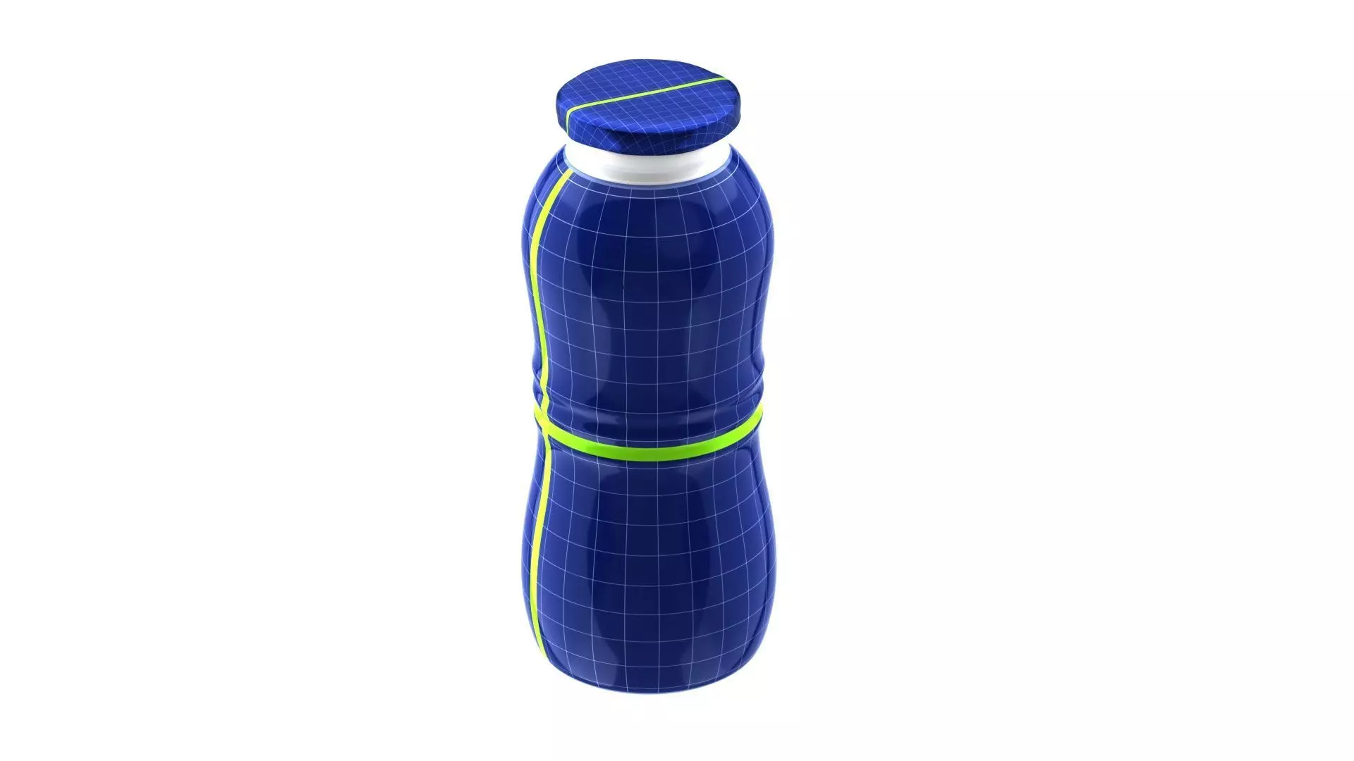 Iogurt Plastic Bottle with Seal 3D model_0