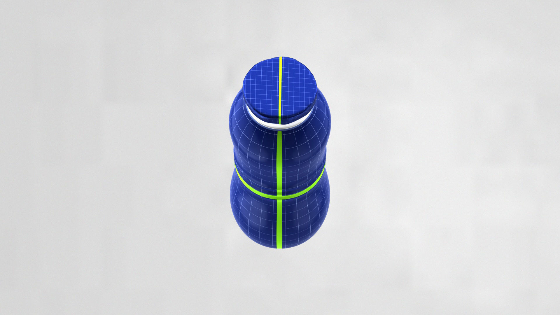 Iogurt Plastic Bottle with Seal 3D model_6