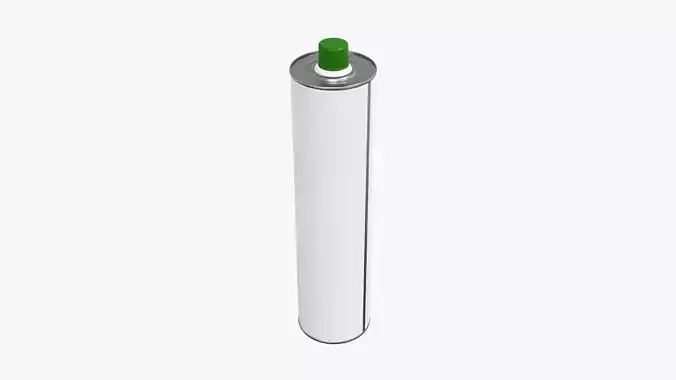 Olive oil in metal tin bottle