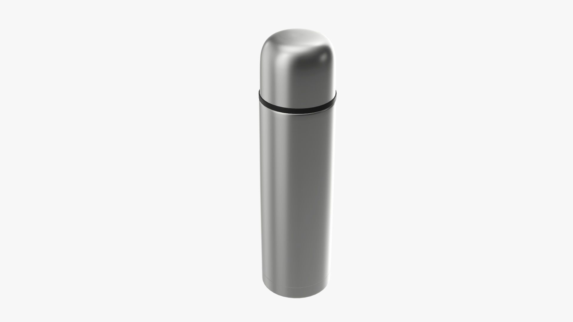 Thermos stainless steel  large with cup 3D model_1