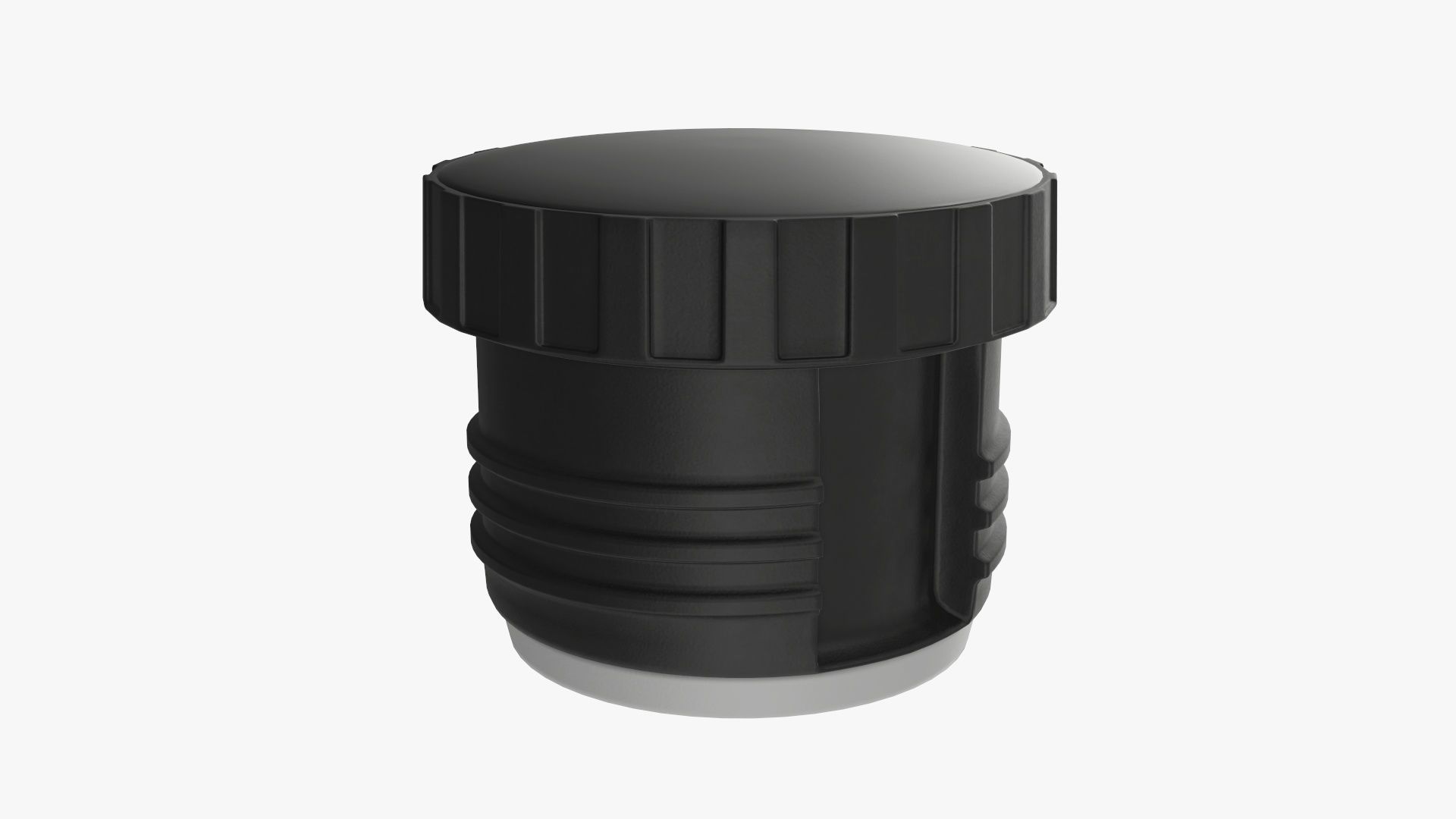 Thermos stainless steel  large with cup 3D model_4