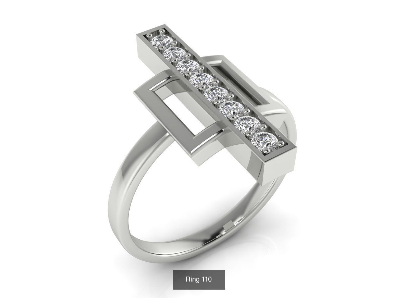 Collection 18 diamond ring gold _13