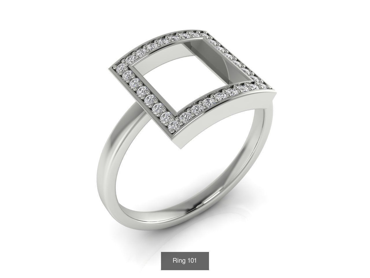 Collection 18 diamond ring gold _4