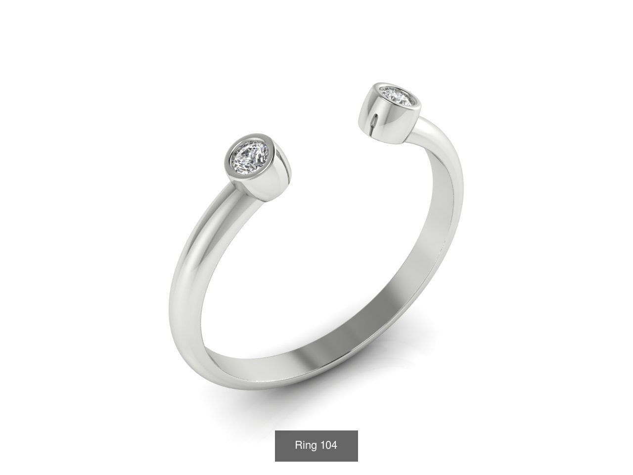 Collection 18 diamond ring gold _7