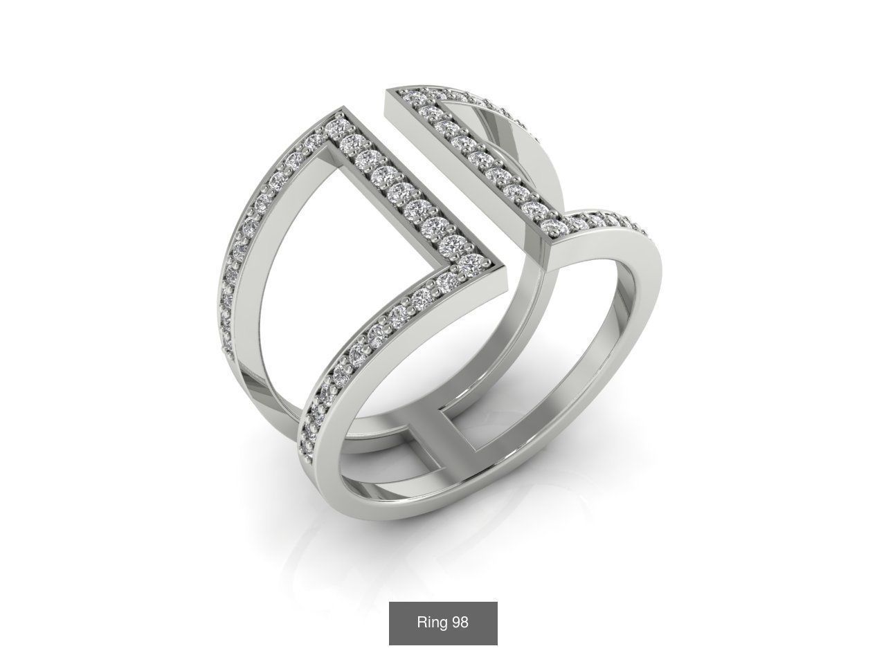 Collection 18 diamond ring gold _1