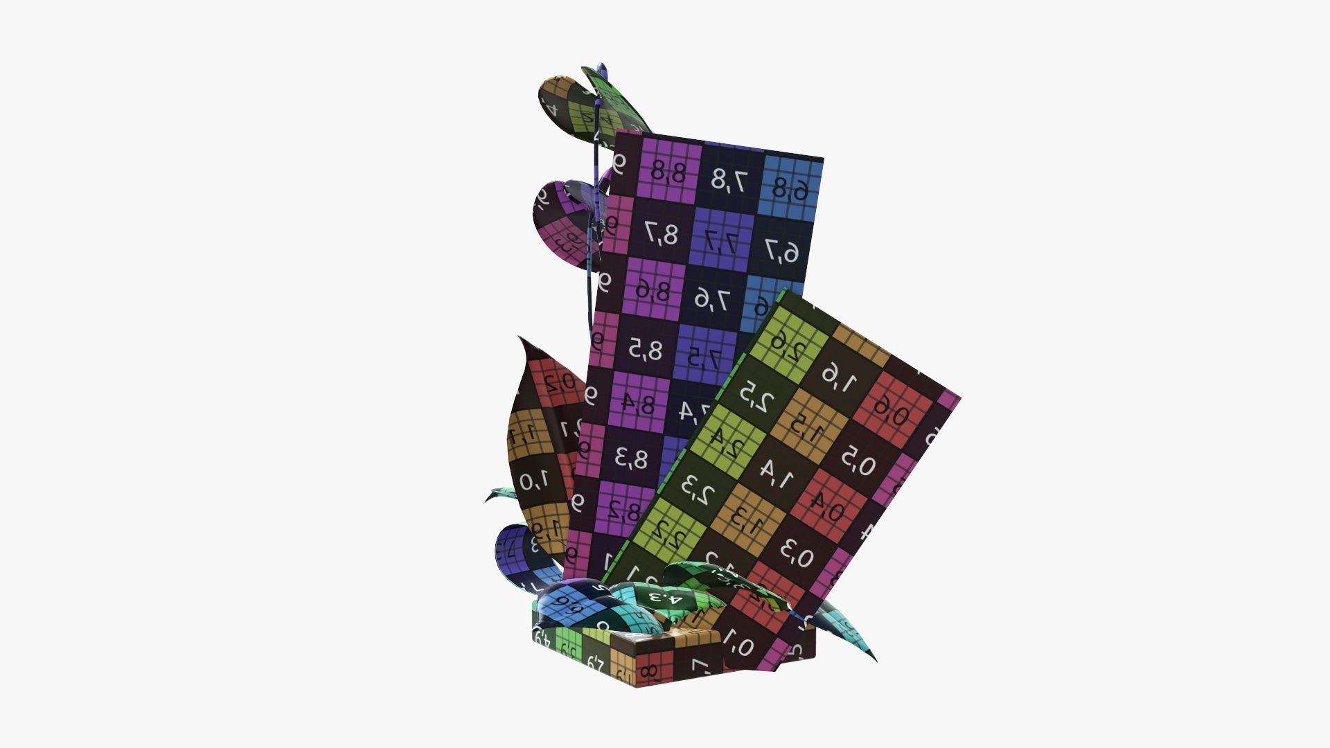 Anthurium artificial 01 3D model_11