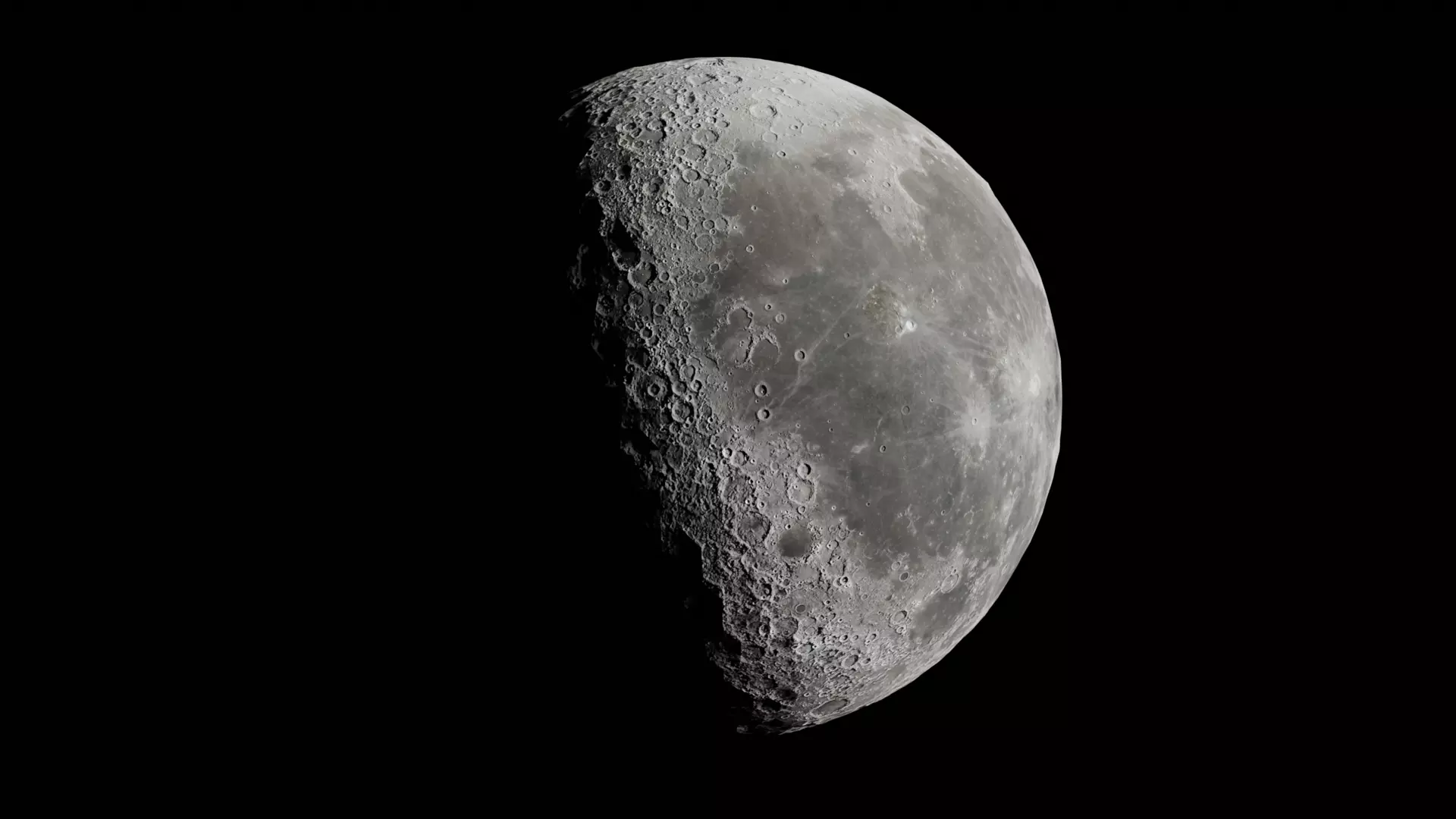 High Quality Moon Free low-poly 3D model_0