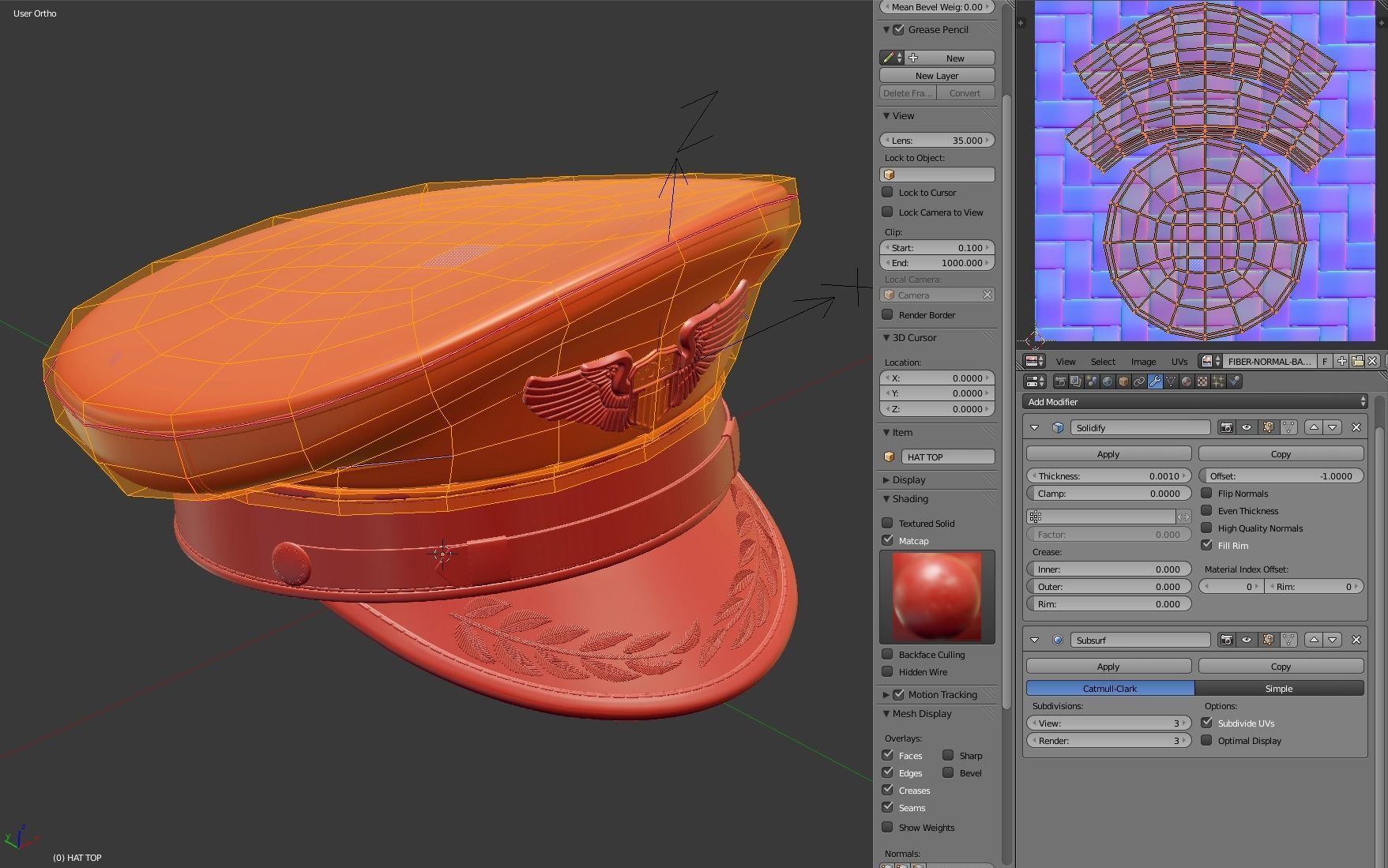 Pilot Hat 3D model_17