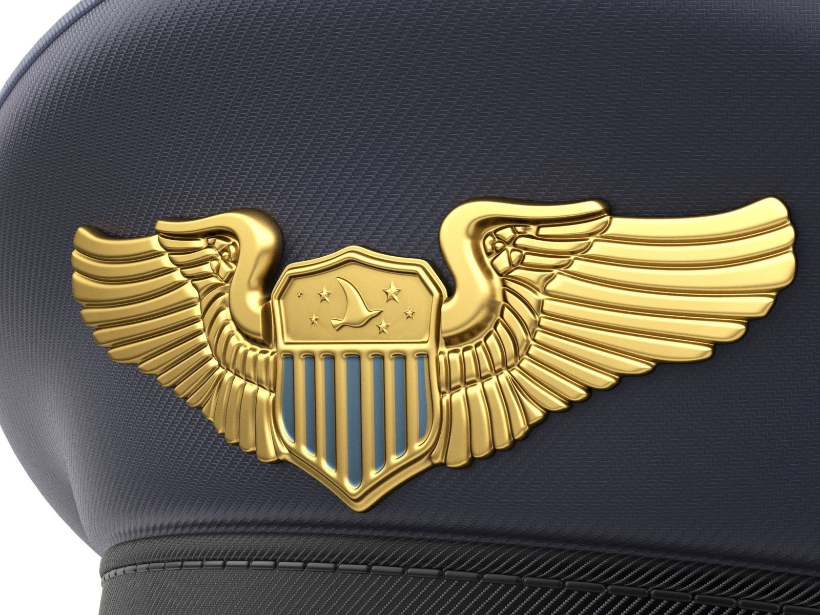 Pilot Hat 3D model_8