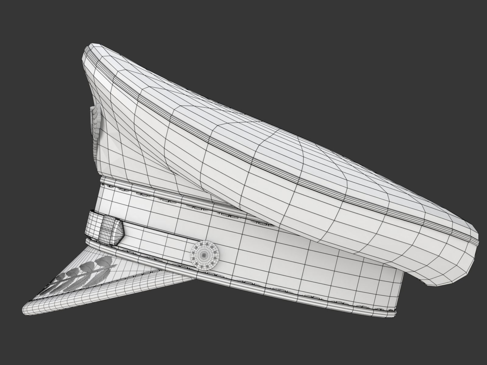 Pilot Hat 3D model_23