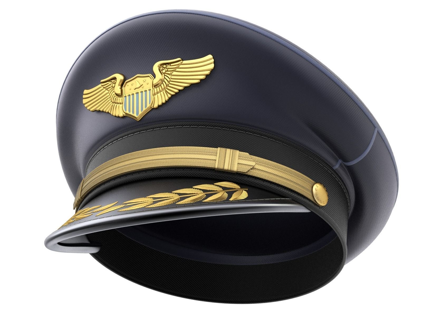 Pilot Hat 3D model_1