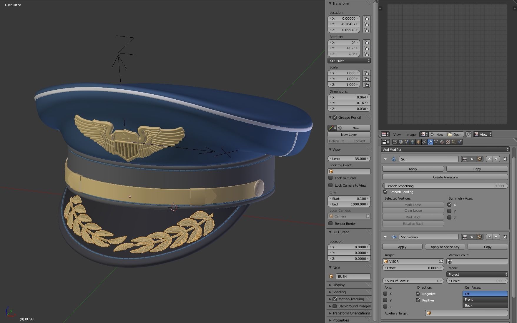 Pilot Hat 3D model_19
