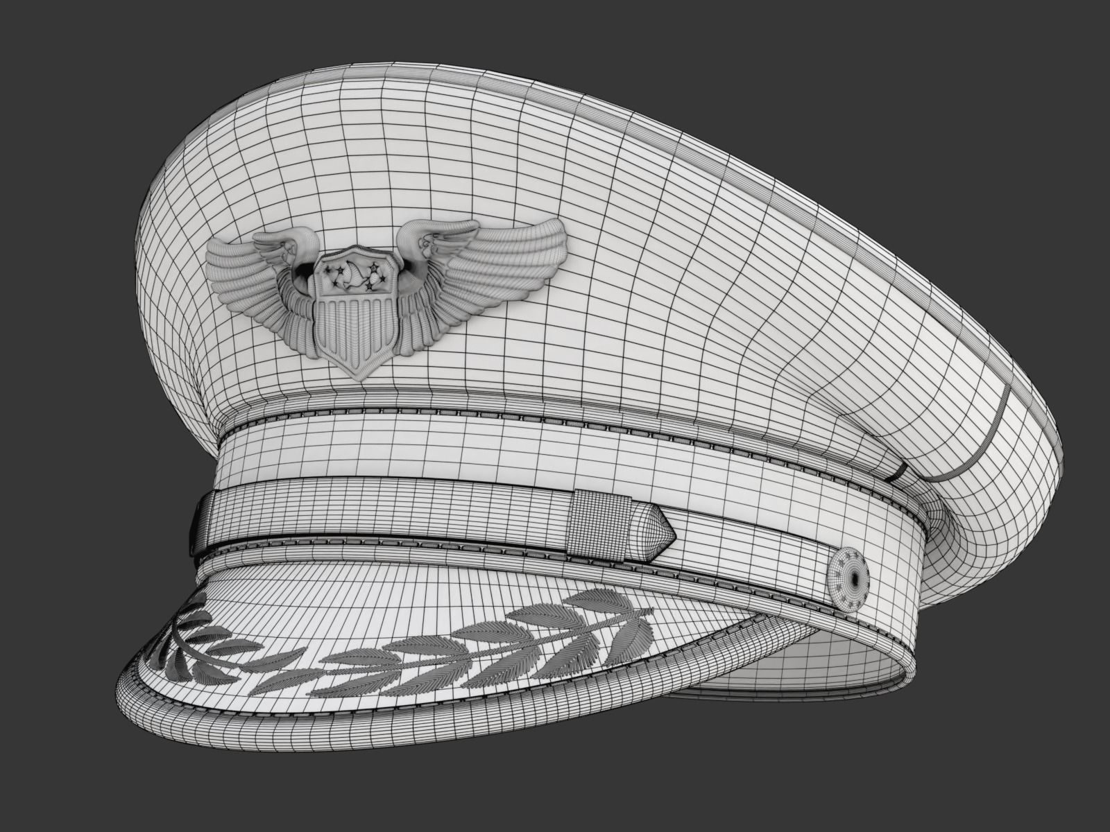 Pilot Hat 3D model_25
