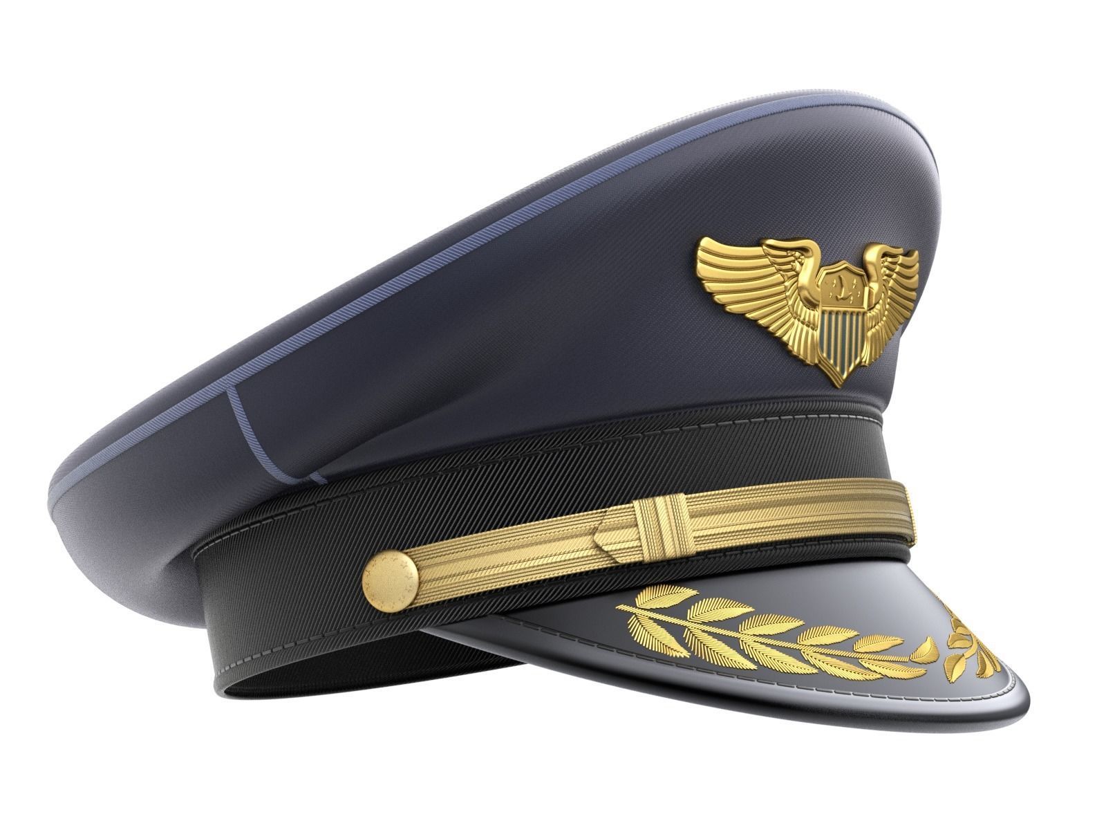 Pilot Hat 3D model_5