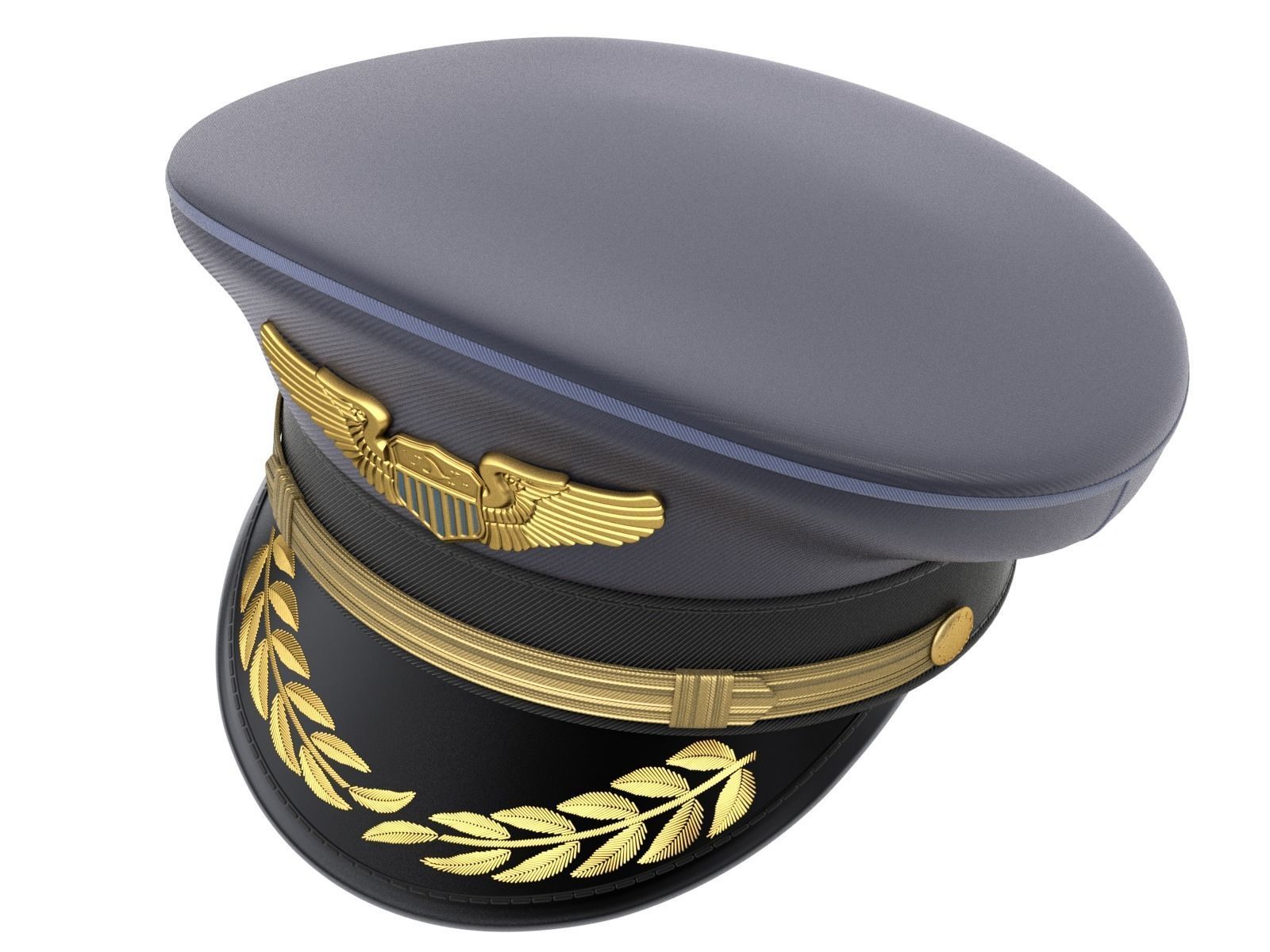 Pilot Hat 3D model_2
