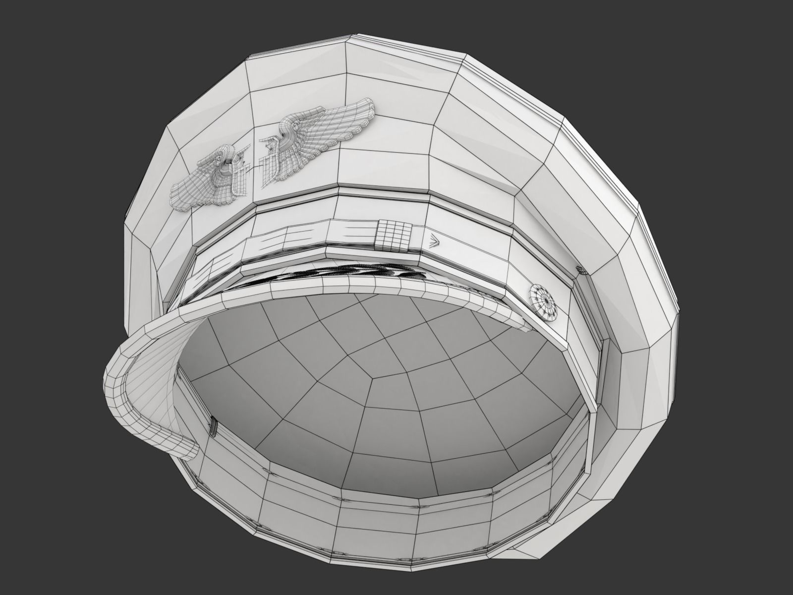 Pilot Hat 3D model_20