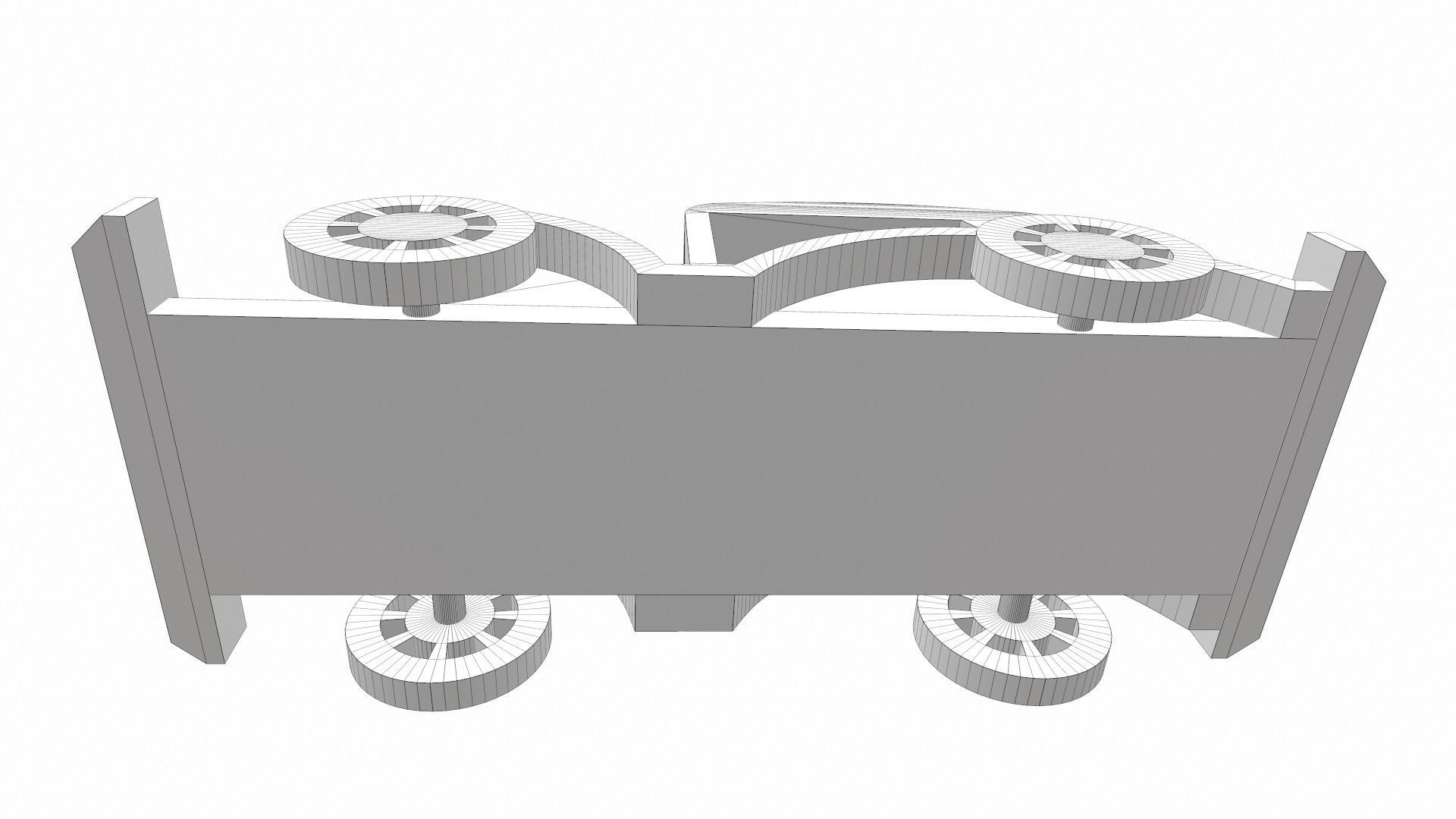 Wooden car toy retro 5 Free 3D model_13