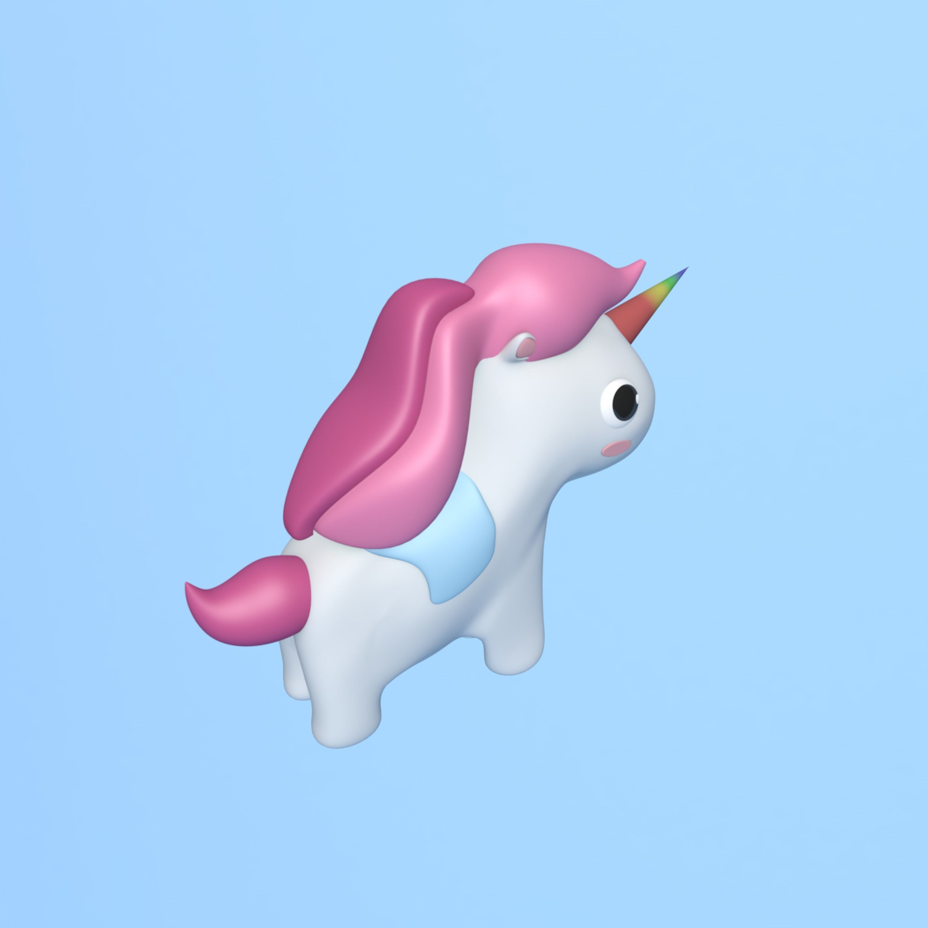 Unicorn 3D model_1