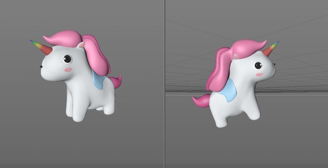 Unicorn 3D model_2