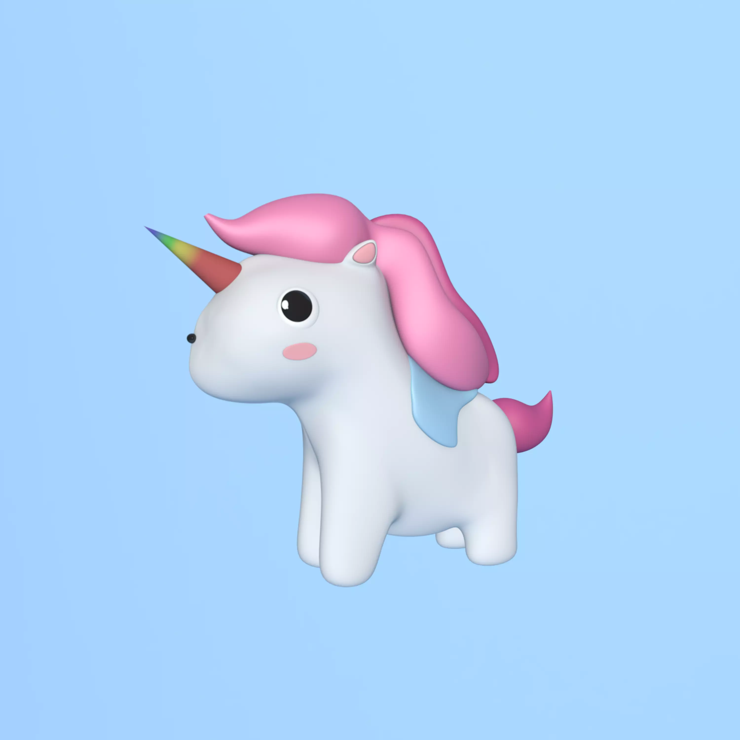 Unicorn 3D model_0