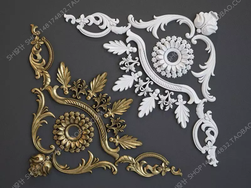 Decoration plaster Free 3D model_0