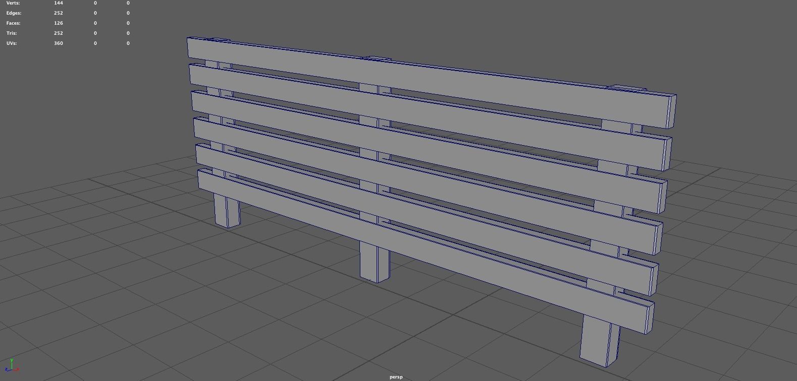 Wood Fence Low-poly 3D model Low-poly 3D model Low-poly 3D model_7