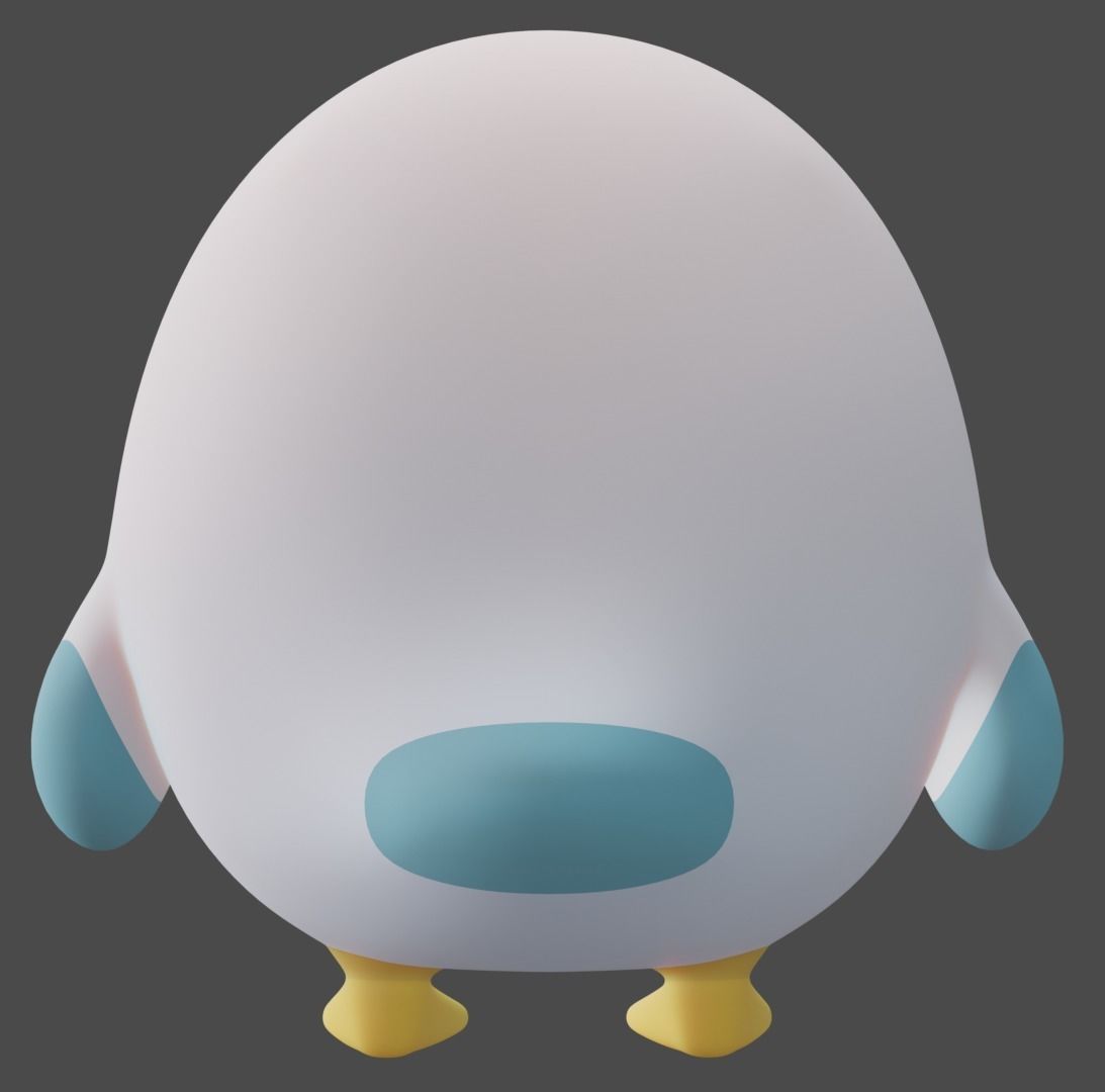 plush bird 3D model_4
